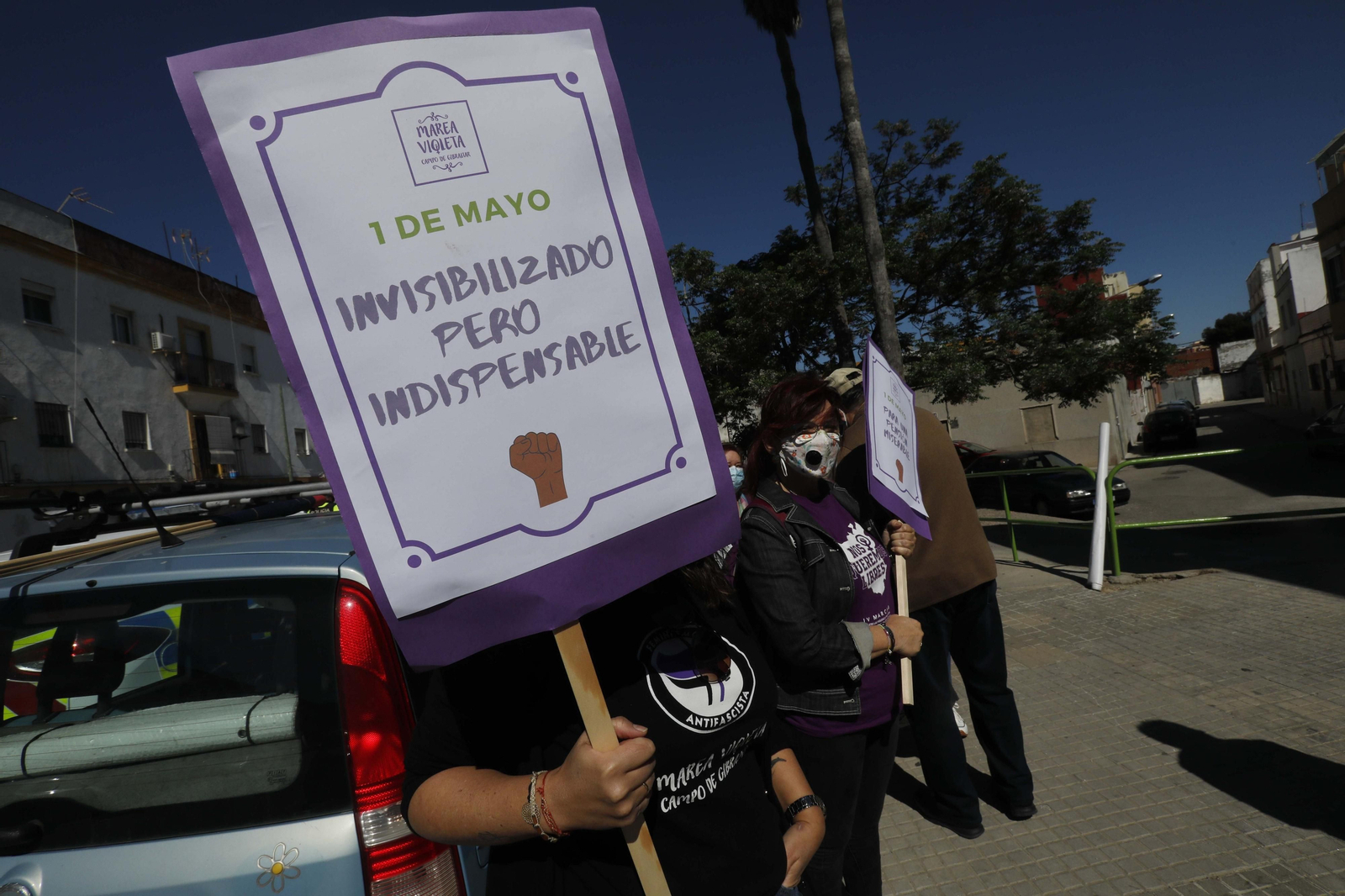 Las foto de la Manifestación del 1 de mayo celebrada por la CGT en Algeciras