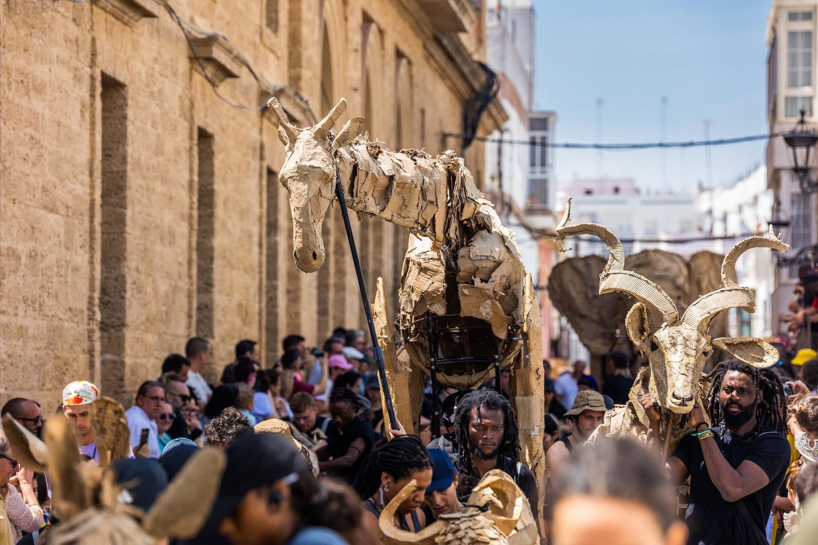 Las imágenes de 'La estampida' en San Fernando