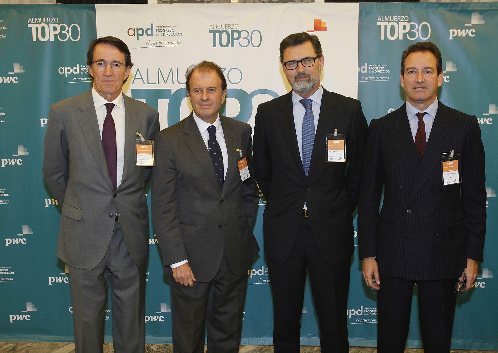 Mauricio González Gordon, Ignacio Osborne, Luis Fernández Prieto y Felipe Medina.