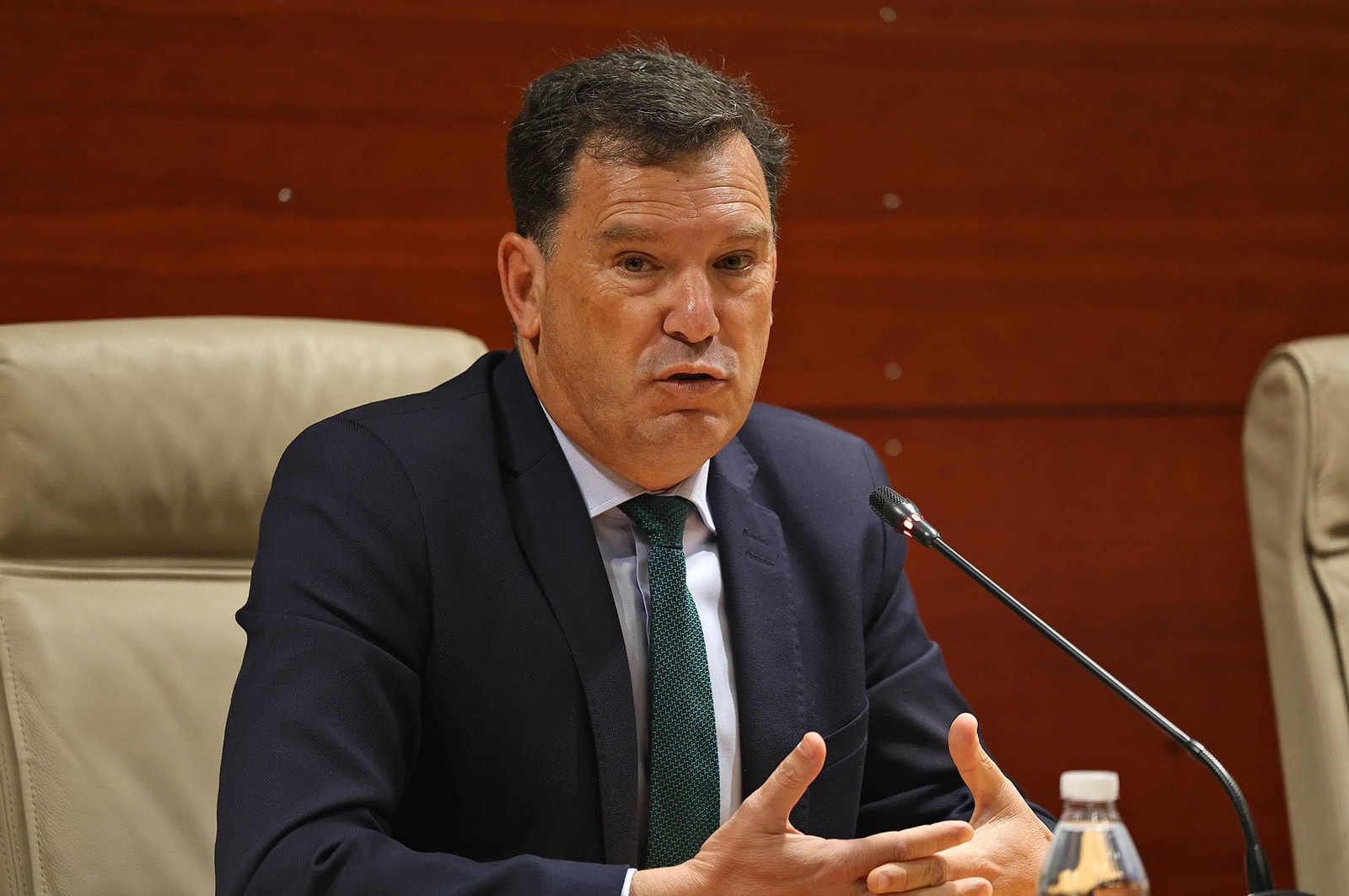 El presidente del Puerto de Huelva, Alberto Santana.