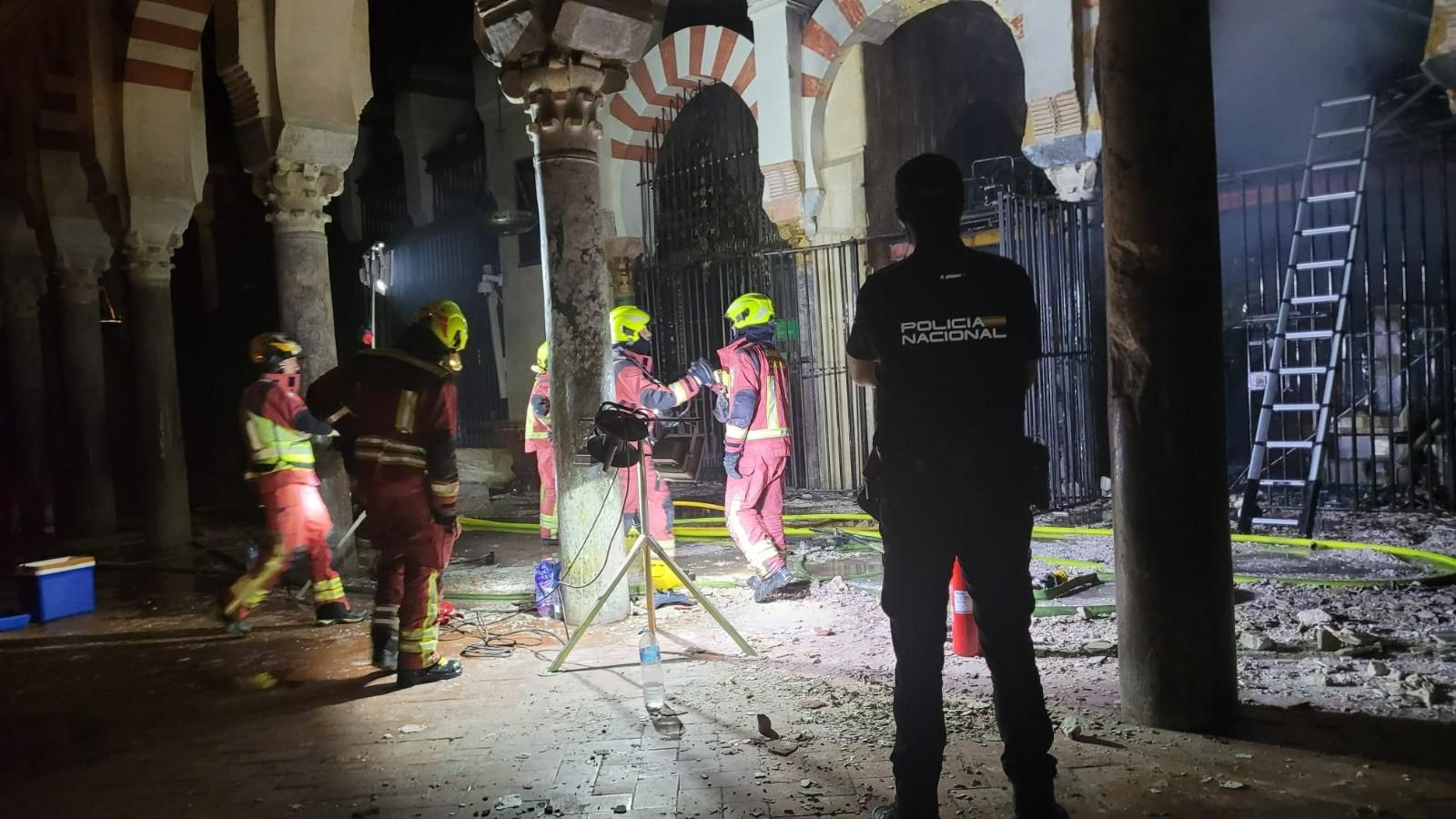 Incendio en la Mezquita-Catedral de Córdoba