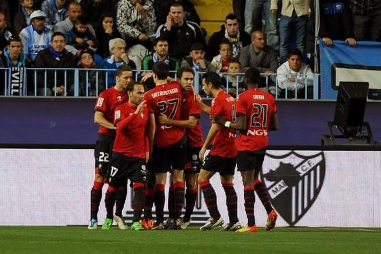El gol de Juanmi puso las tablas a un partido donde el Málaga lo hizo y deshizo todo. 

Foto: AFP