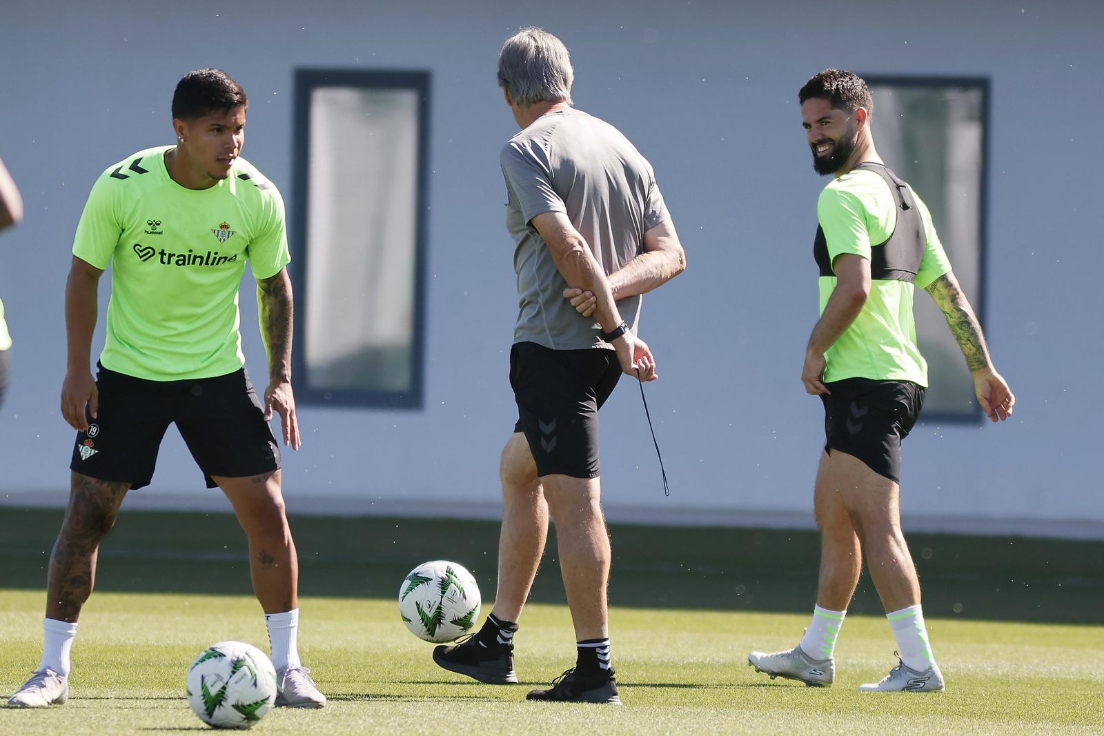 Las imágenes del entrenamiento del Betis