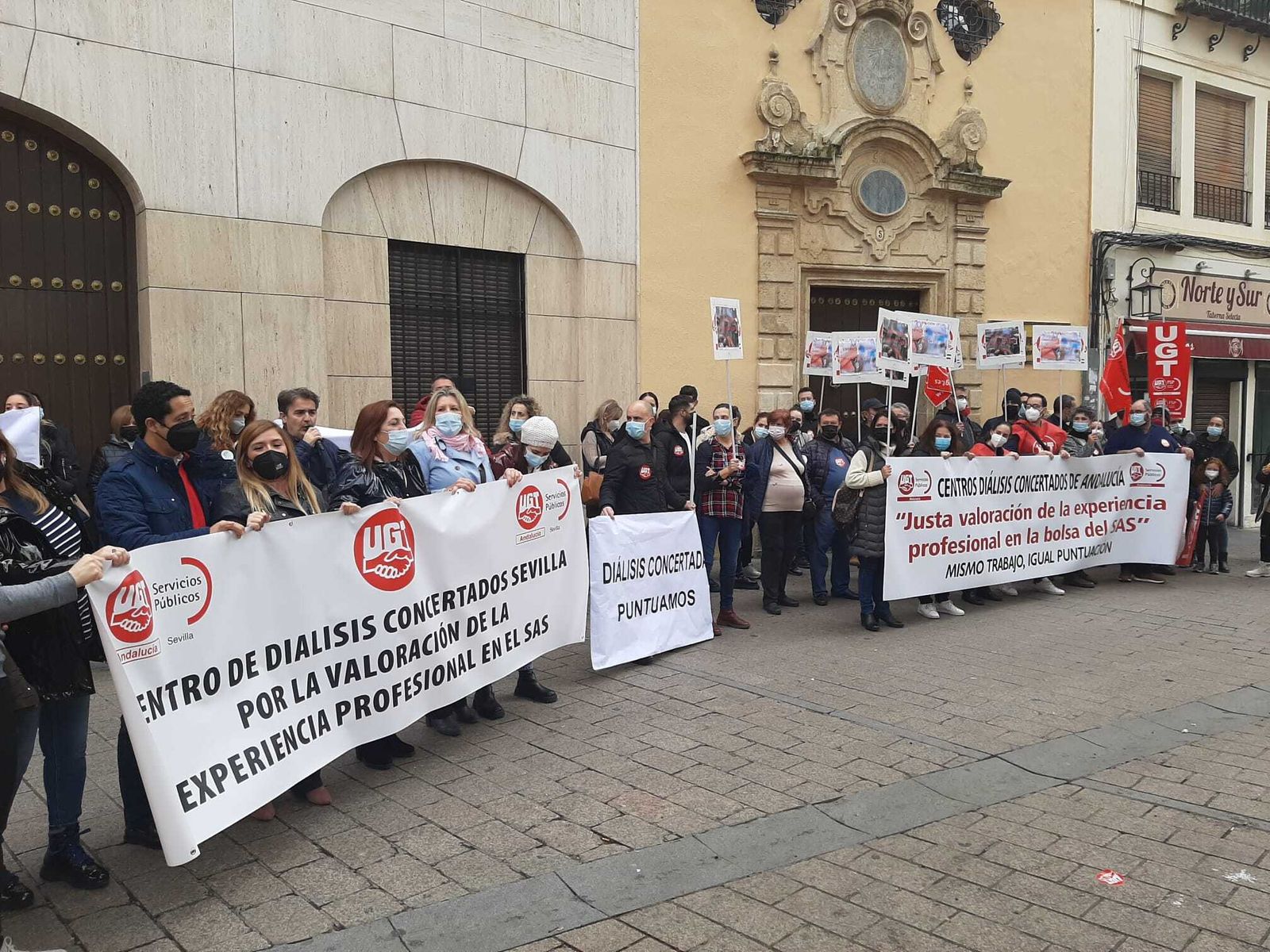 Un momento de la concentración.