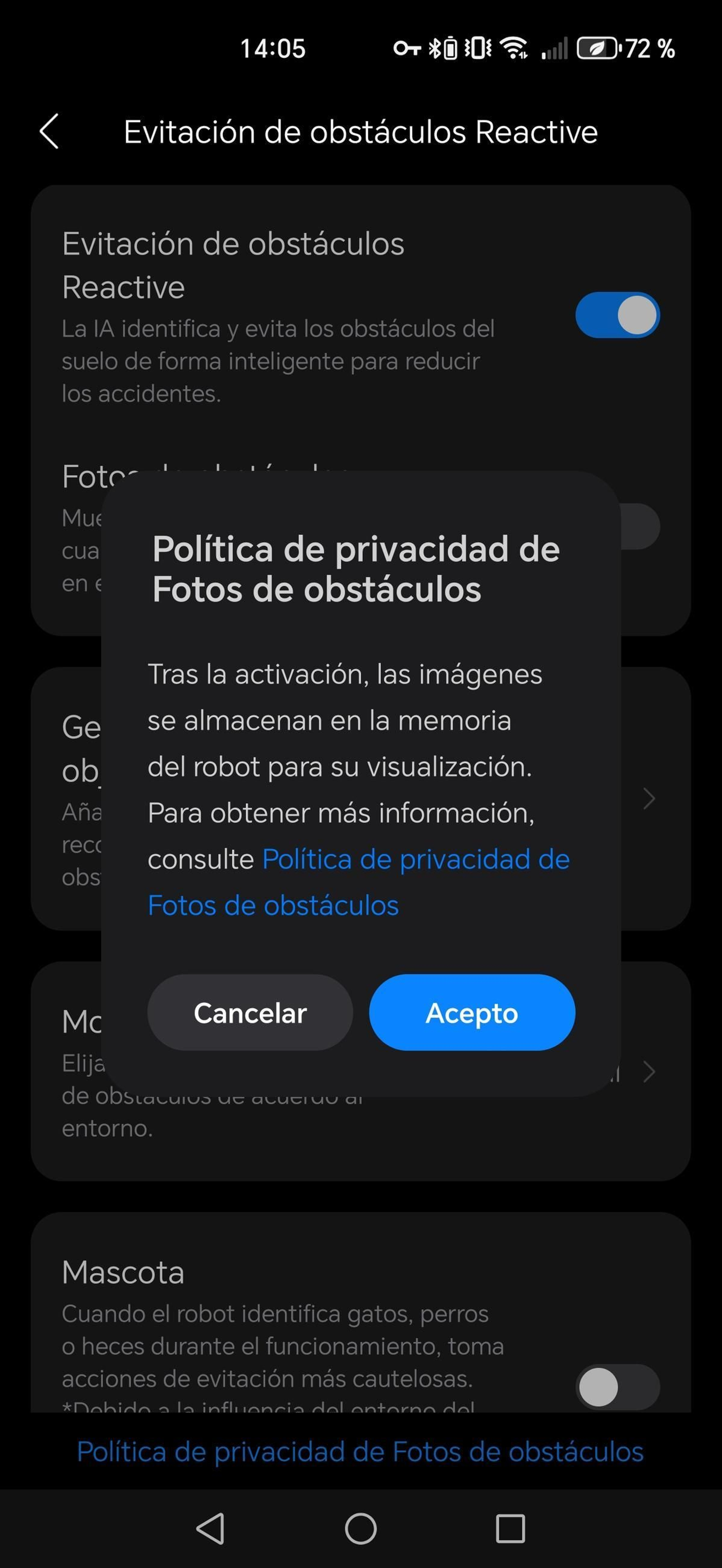 Aplicación Roborock - Robot aspirador Saros Z70