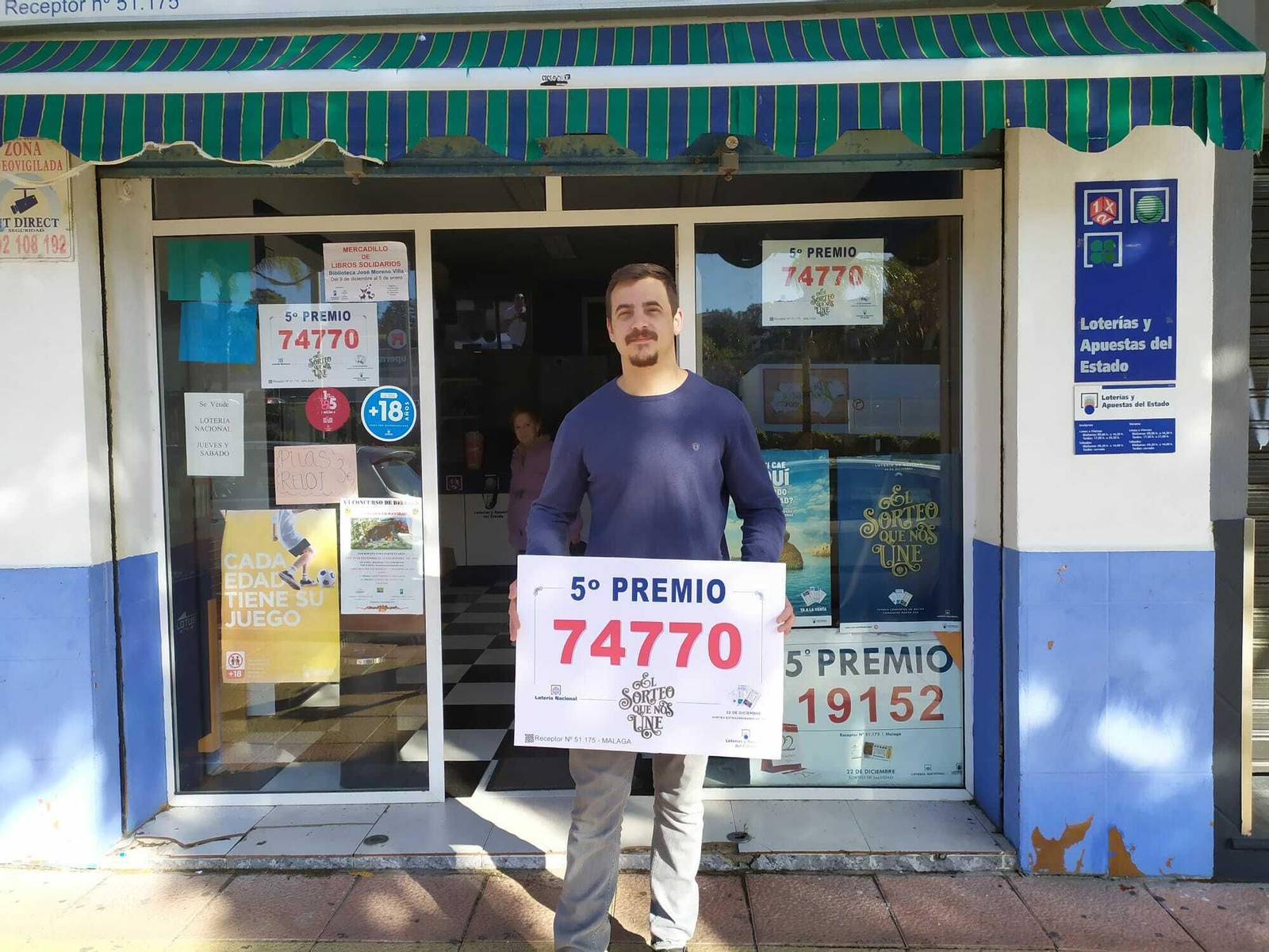 Administración de Churriana donde se ha vendido el 74770.