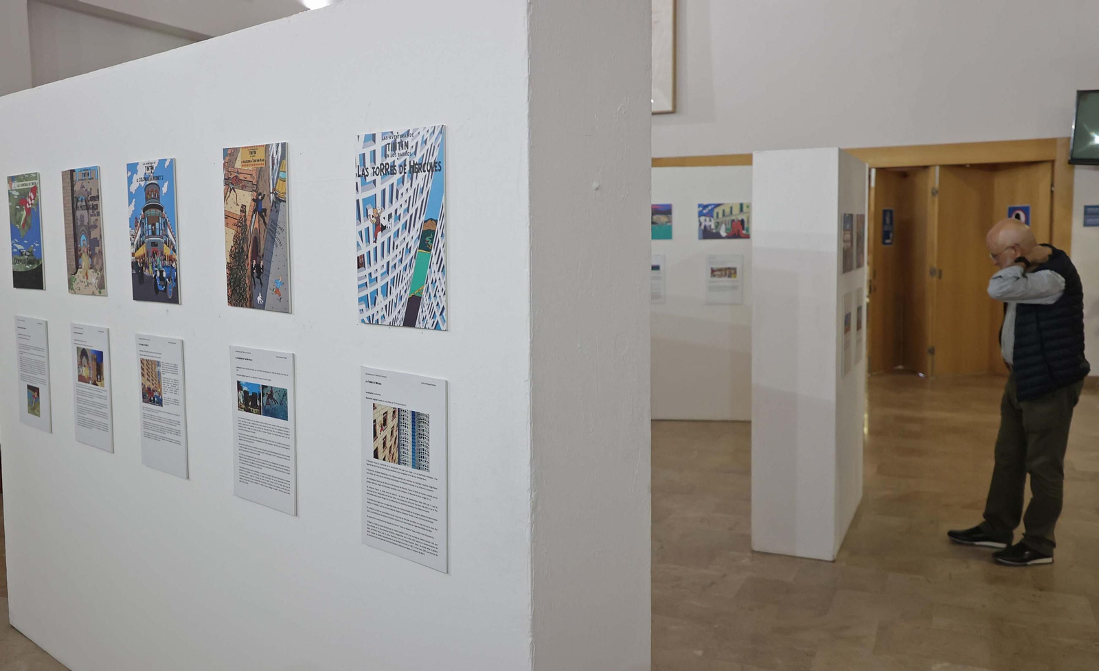 Fotos de la exposición Tintín en el Campo de Gibraltar
