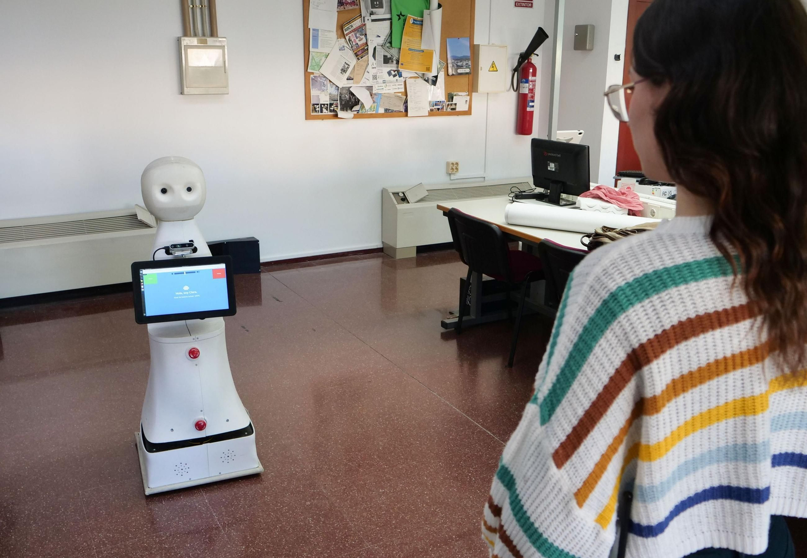 Uno de los robots que ha sido desarrollado por un equipo científico de la Escuela de Telecomunicación de la Universidad de Málaga (UMA).