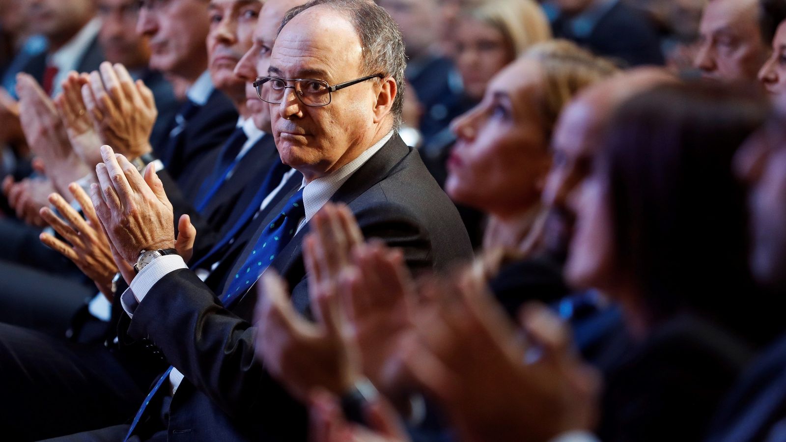 Luis María Linde, gobernador del Banco de España, en Madrid.