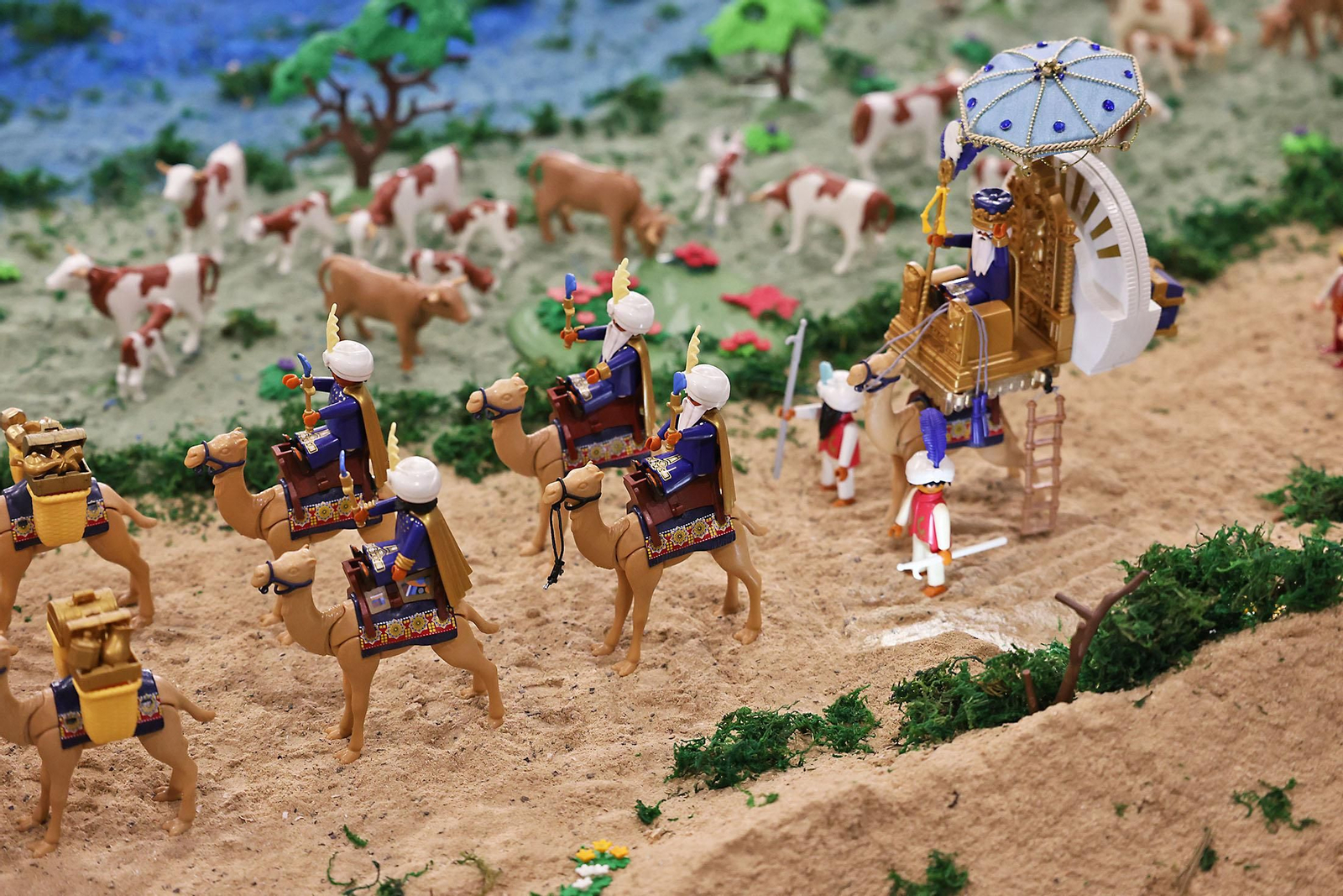 Imágenes del Belén de Playmobil más grande del mundo dedicado al Rocío