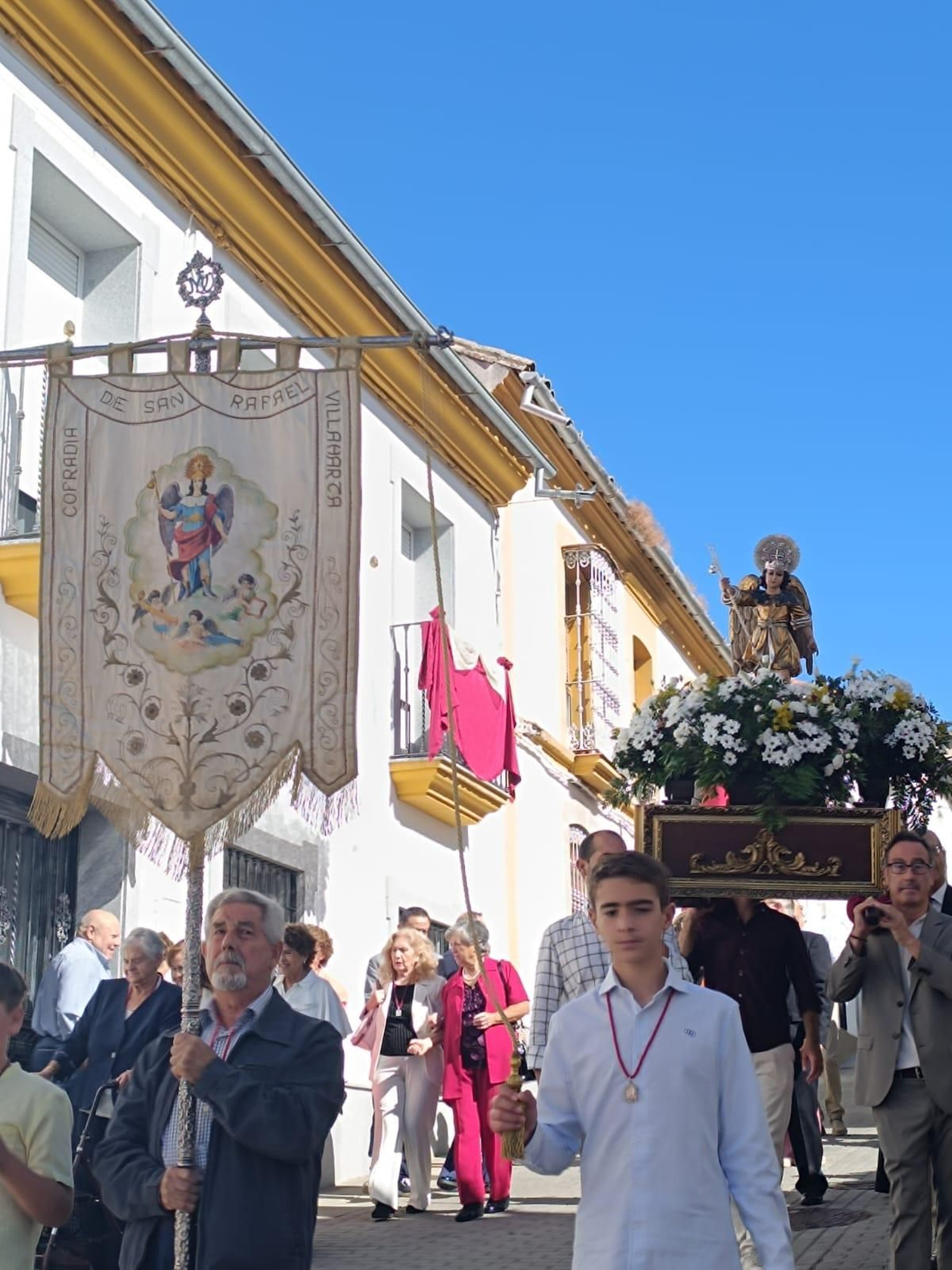 San Rafael recorre las calles de Villaharta