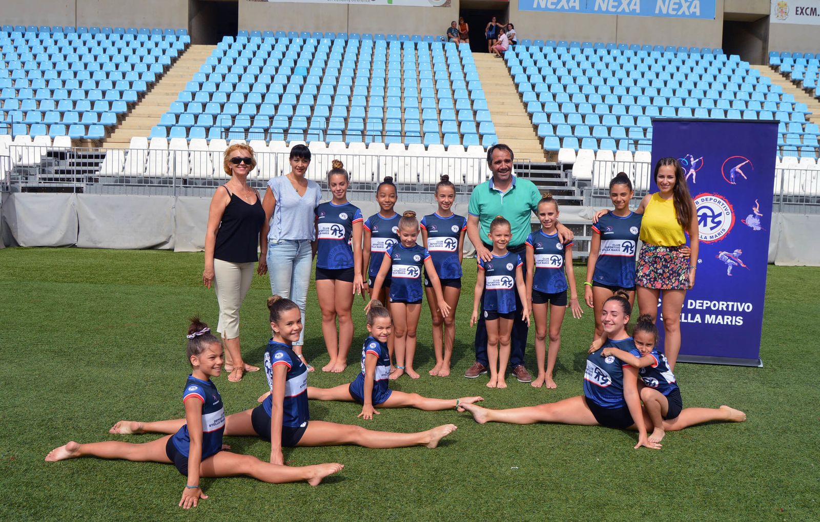 La EDM del CD Stella Maris, con el concejal Juanjo Segura