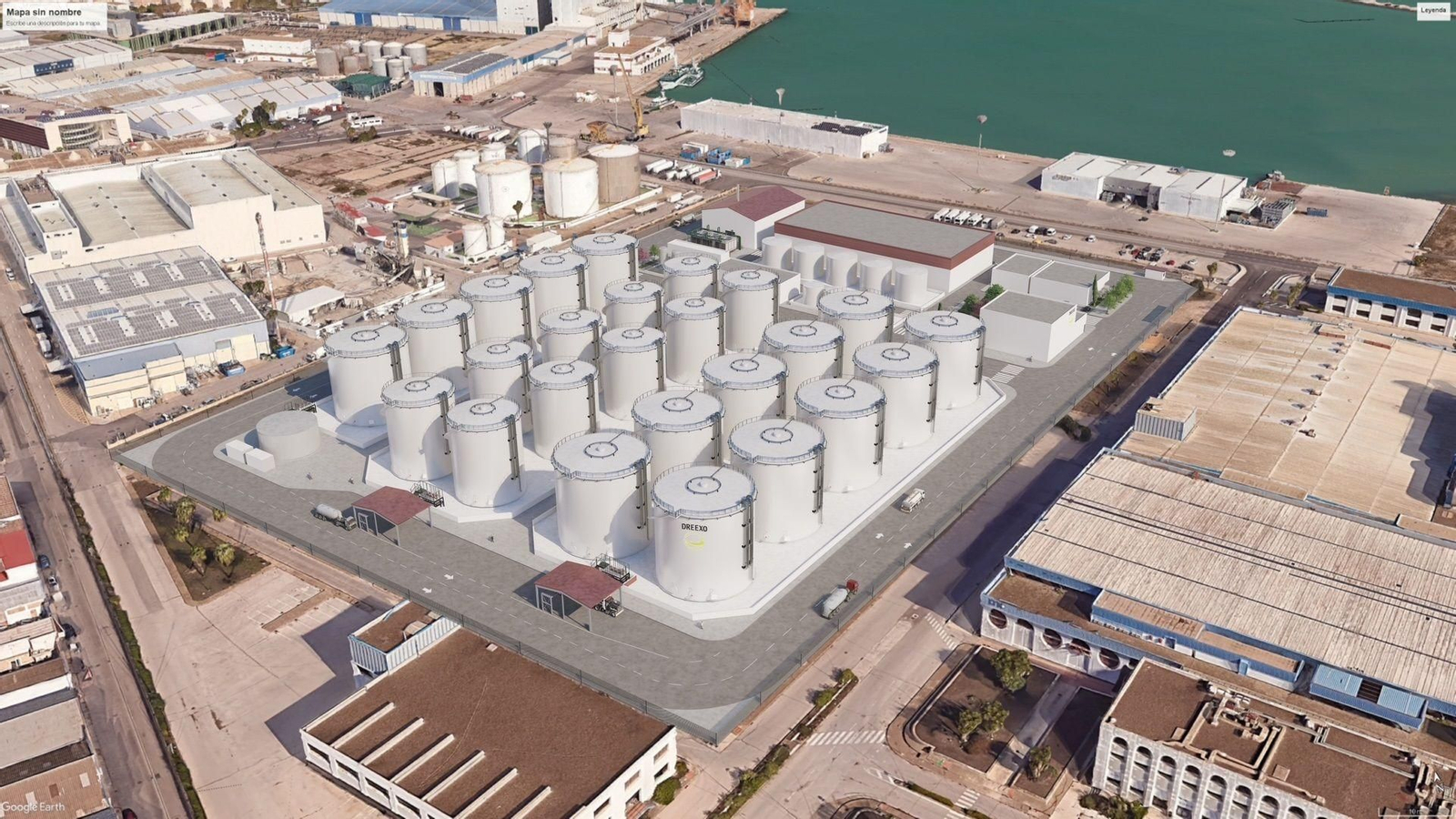 Recreación de la planta de Dreexo Energy en Cádiz
