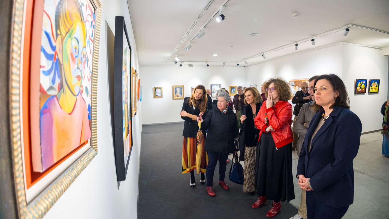 Exposición 'Ellas pintan', en el centro de congresos de San Fernando