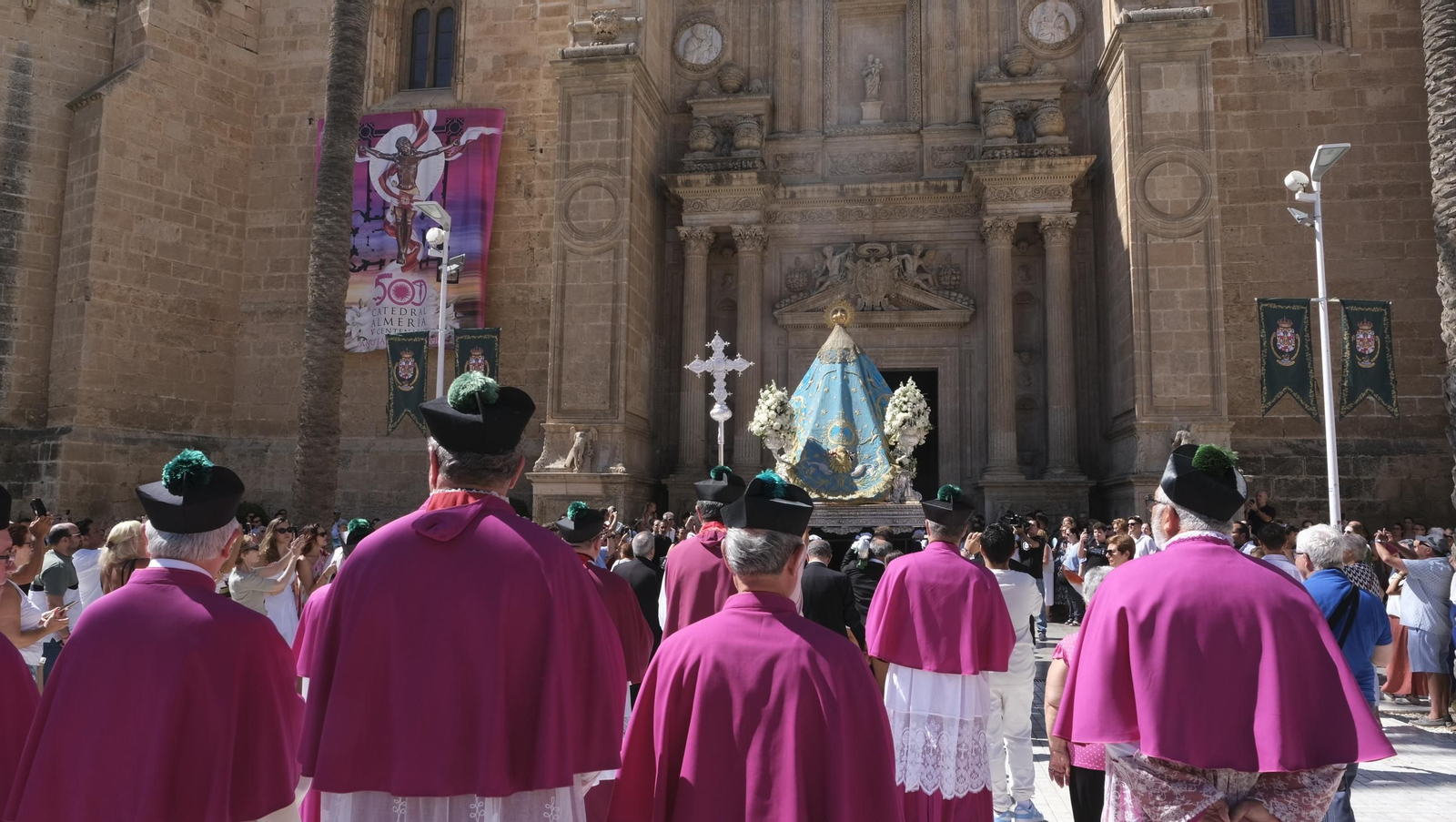 Traslado de la Virgen del Mar a la Catedral de Almería, en imágenes