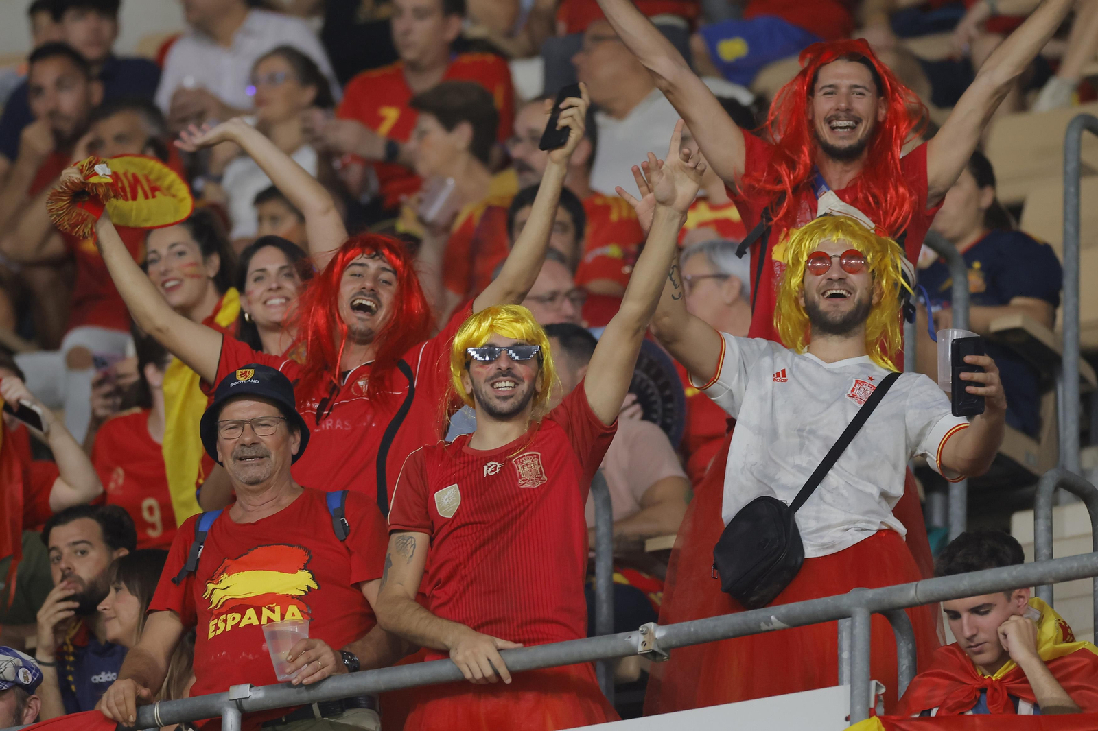 Búscate en las fotos del España-Escocia