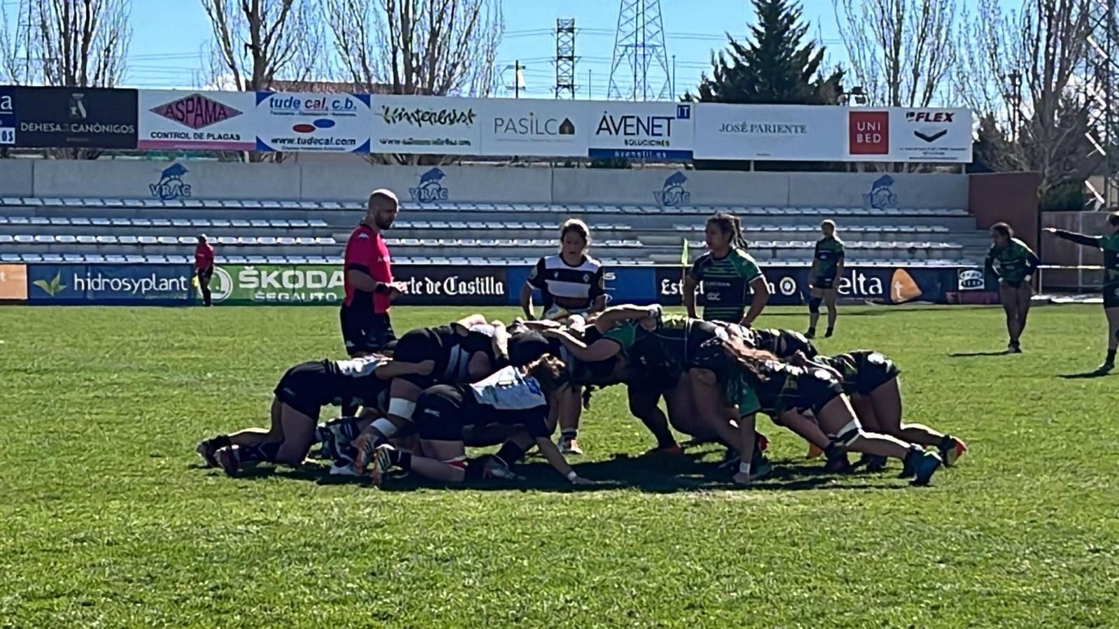 Una imagen de una melé en el Pepe Rojo vallisoletano.