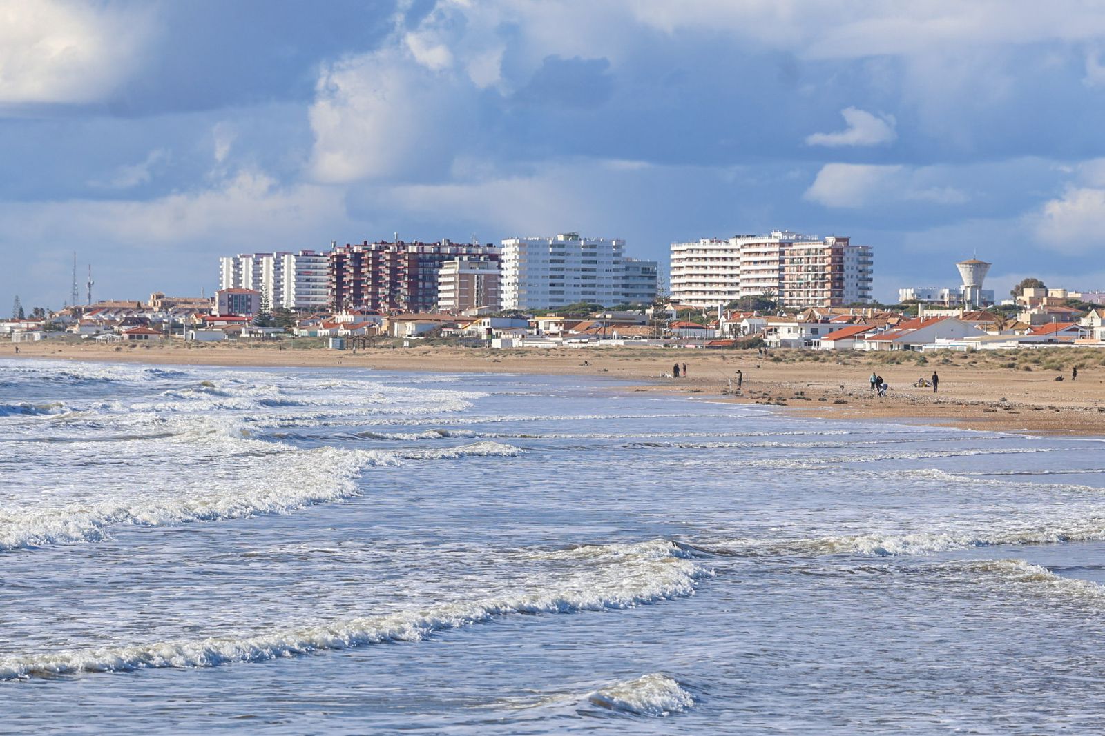 Fotos de la playa de Punta Umbría tras las últimas borrascas