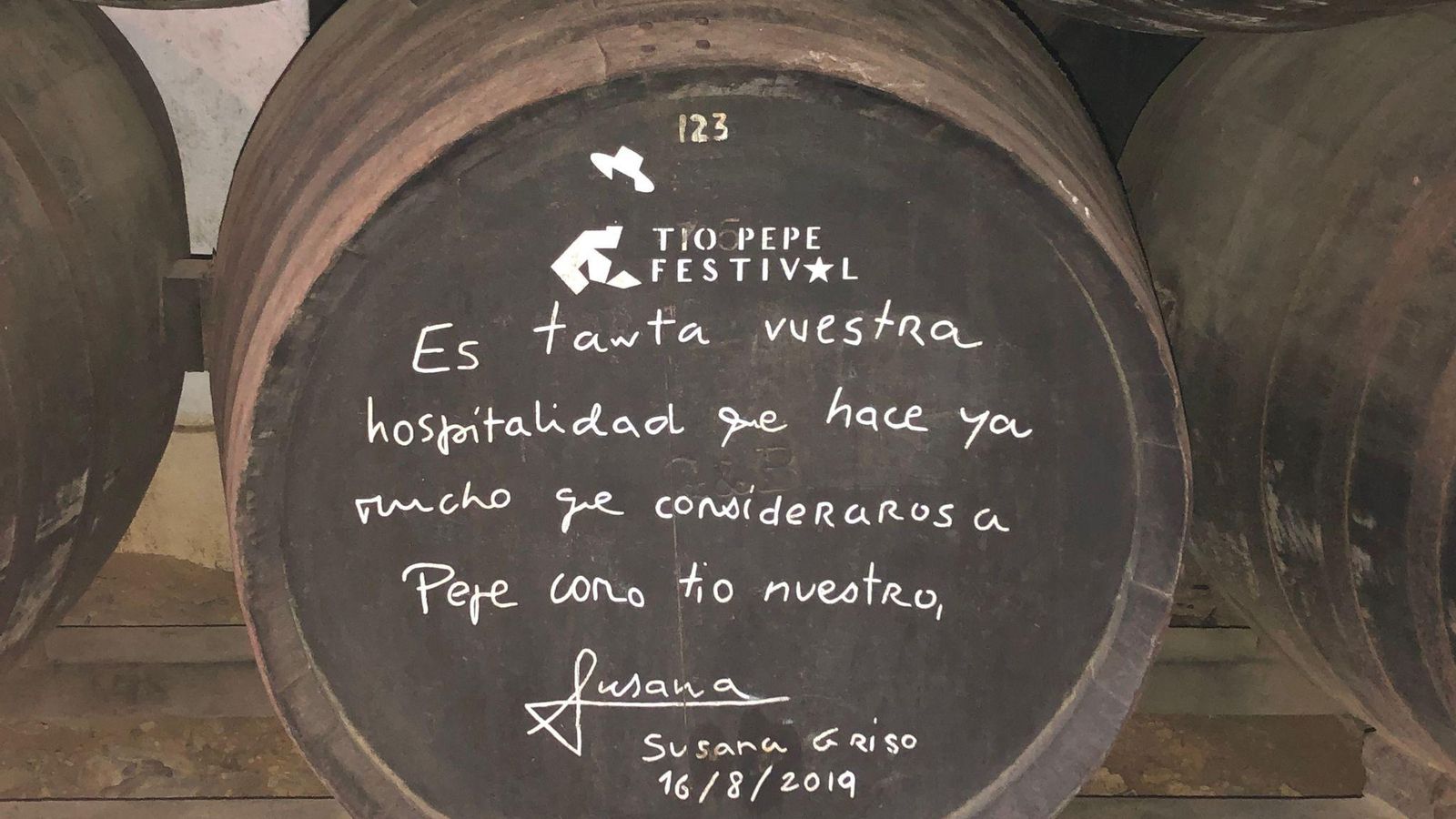 Firma de Susana Griso.