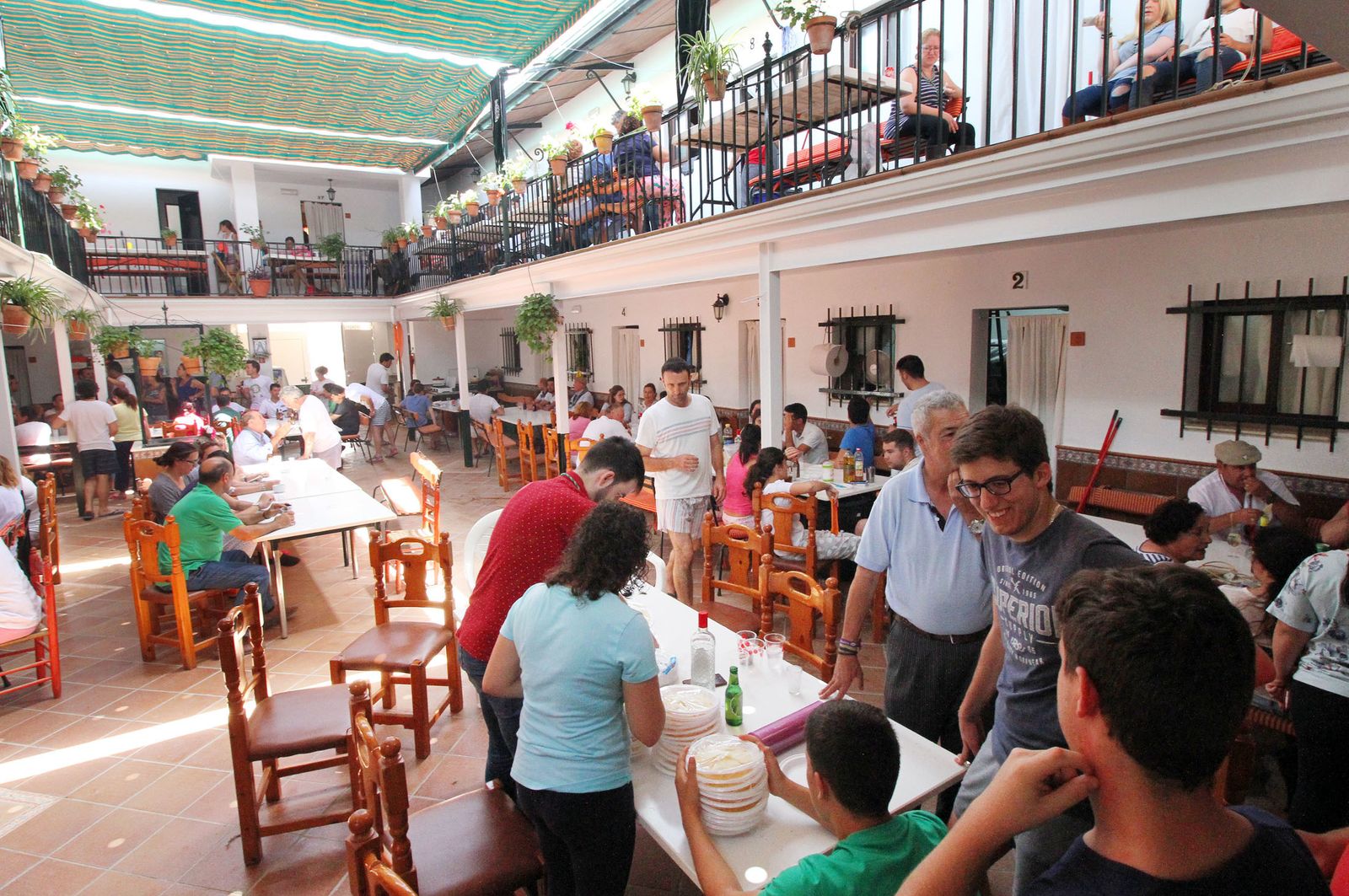 Ambiente en la aldea del Rocío.