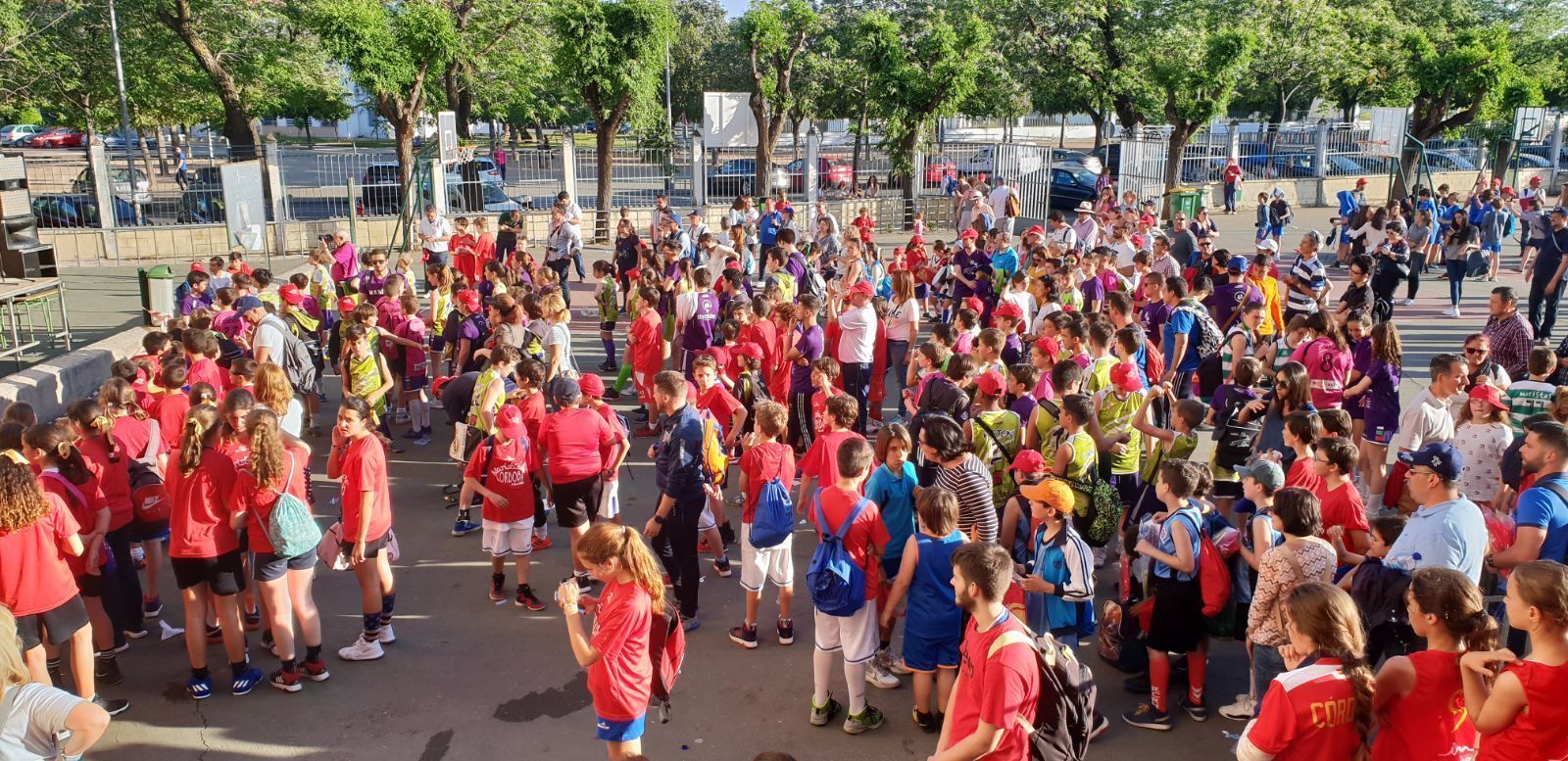 Un momento de la actividad desarrollada ayer en el colegio Cervantes.