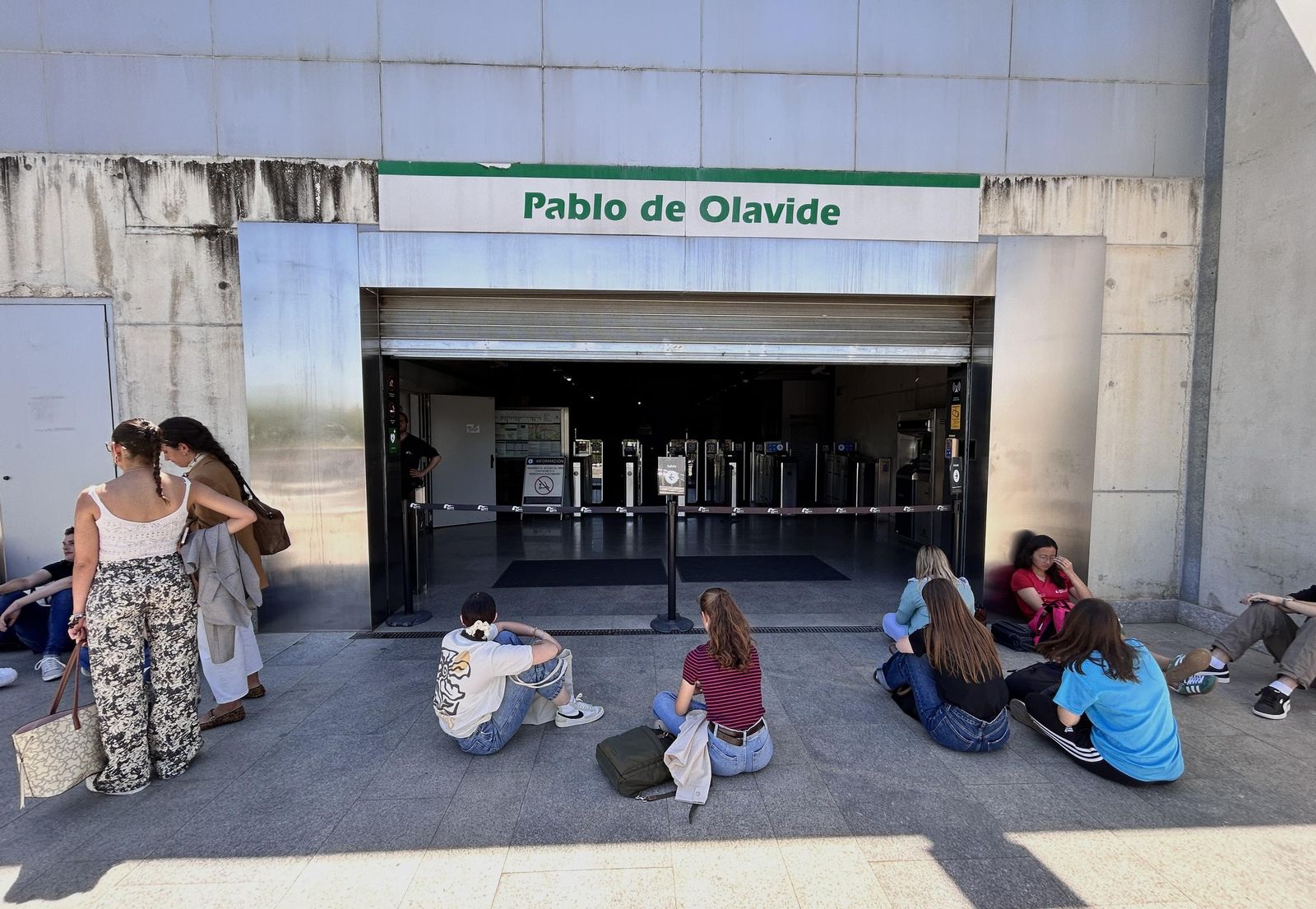 Imágenes del apagón en Sevilla