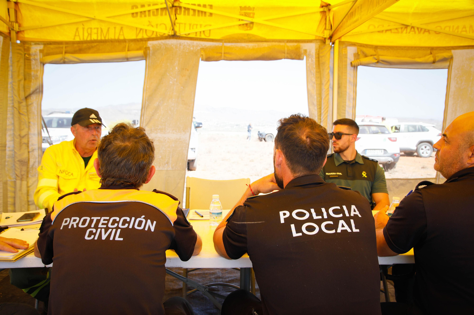 Así se ha vivido el simulacro de incendio forestal en Turre