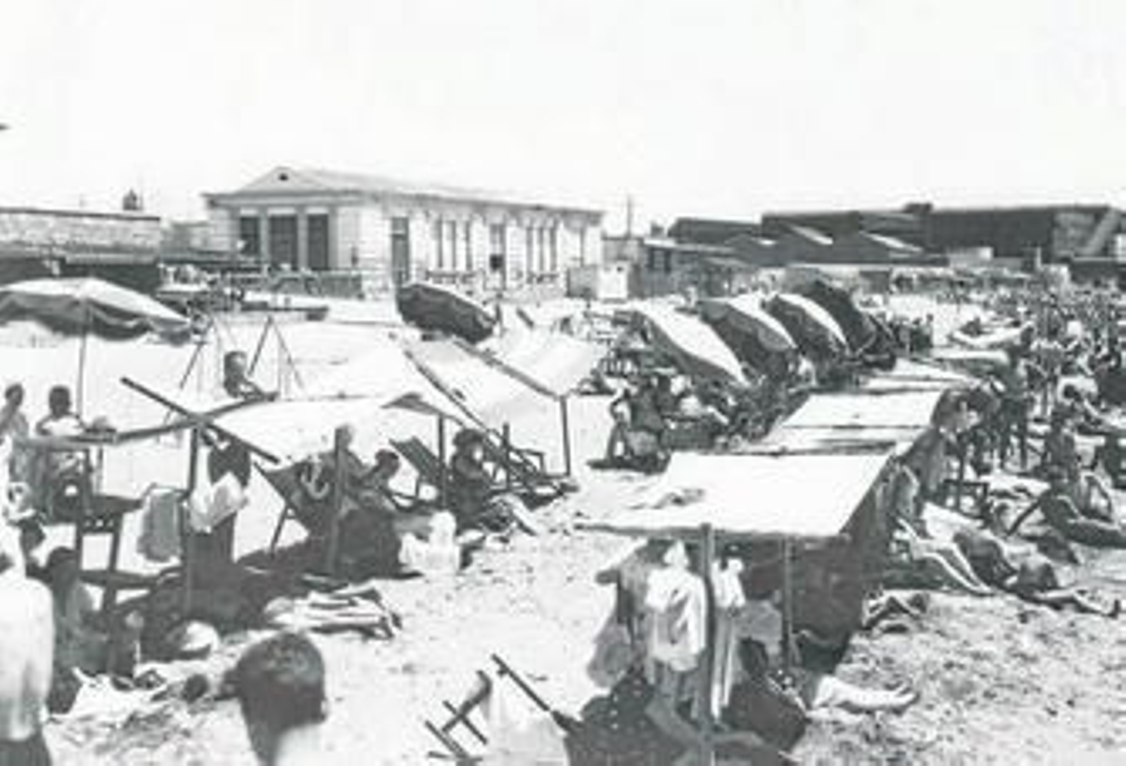 El Balneario Diana  de la capital en una foto captada en 1954.