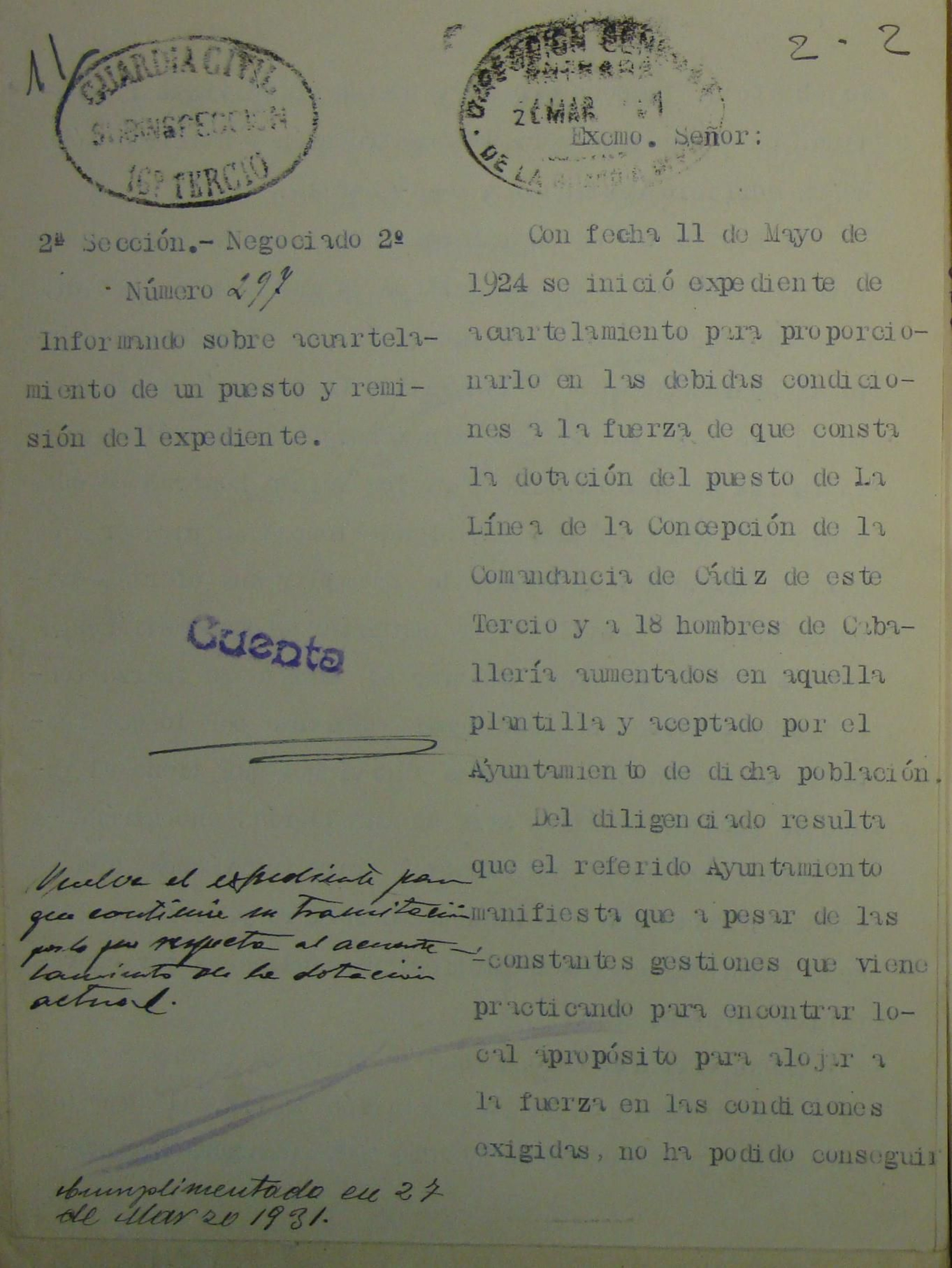 Informe del coronel de la Guardia Civil Federico Ramírez Orchells (1931).