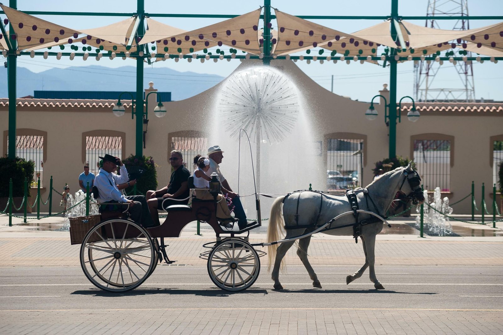 Segundo día de Feria de Málaga en el Centro y en el Real, en fotos