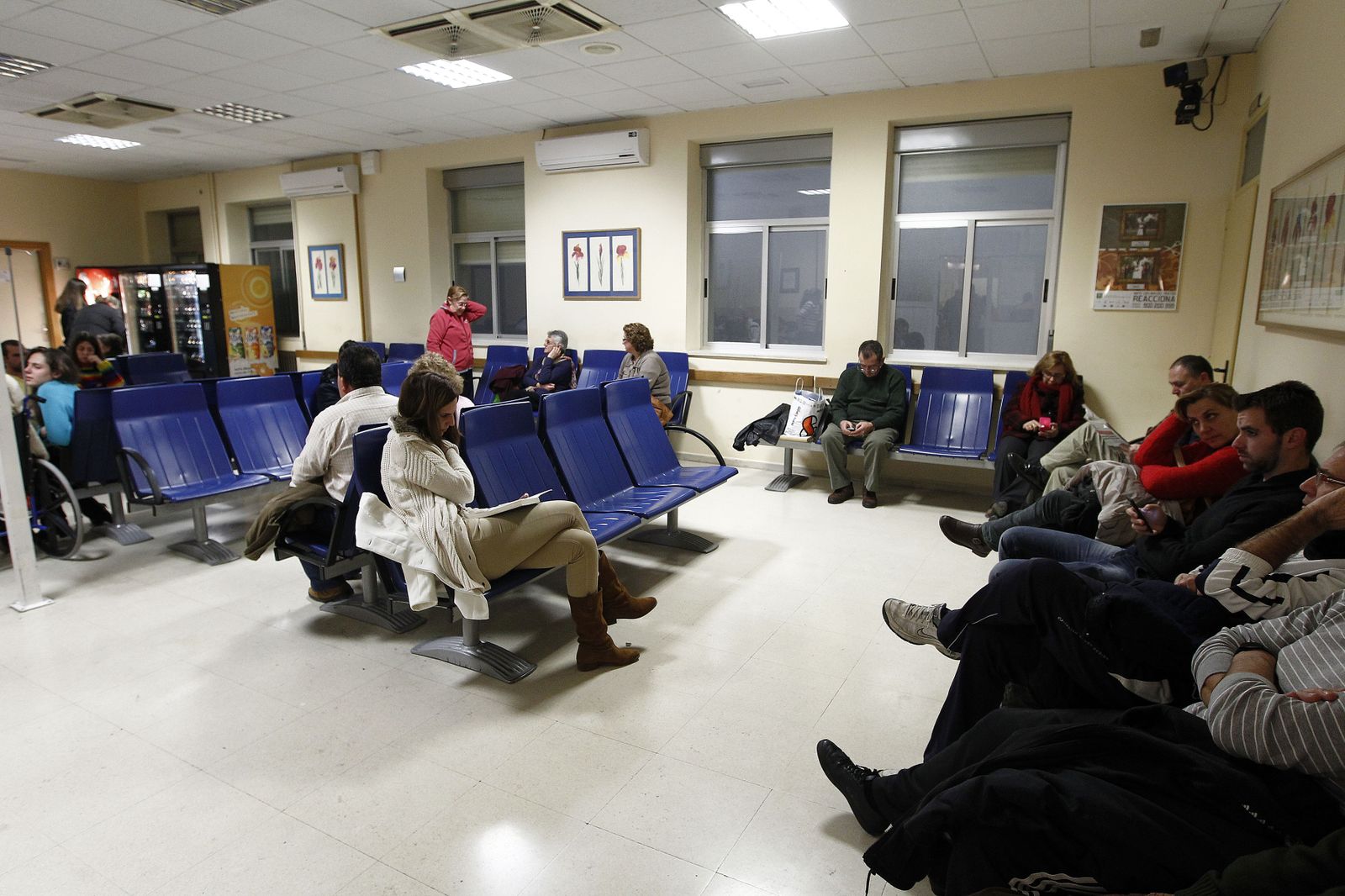 Sala de espera de un hospital granadino