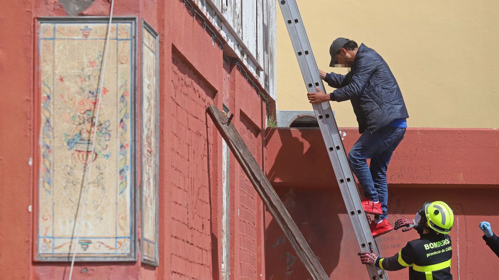 Desalojo del edificio La Escalinata