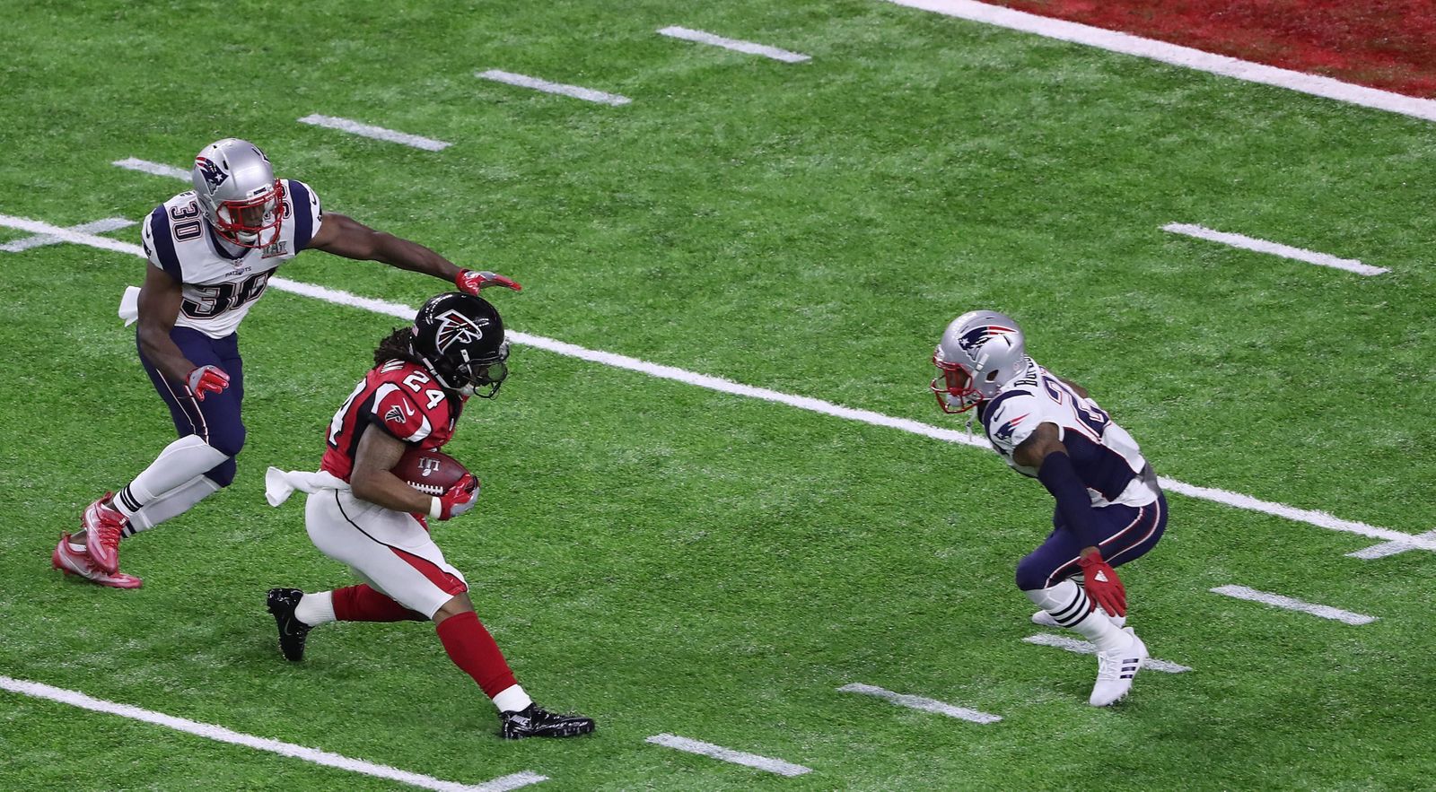 La final de la Super Bowl entre los Patriots y los Falcons