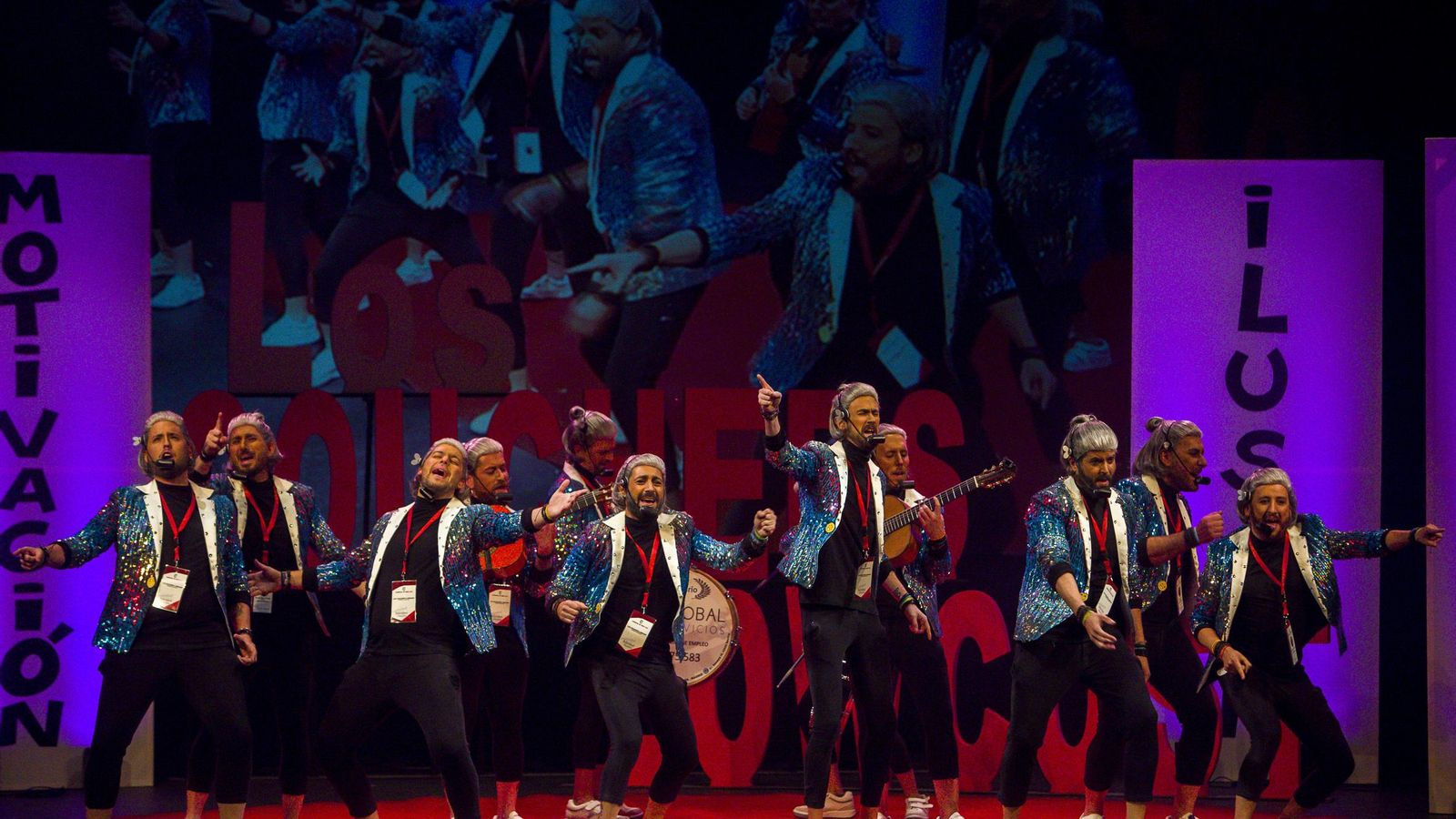 La chirigota 'Los couchers lowcost', en 2020.