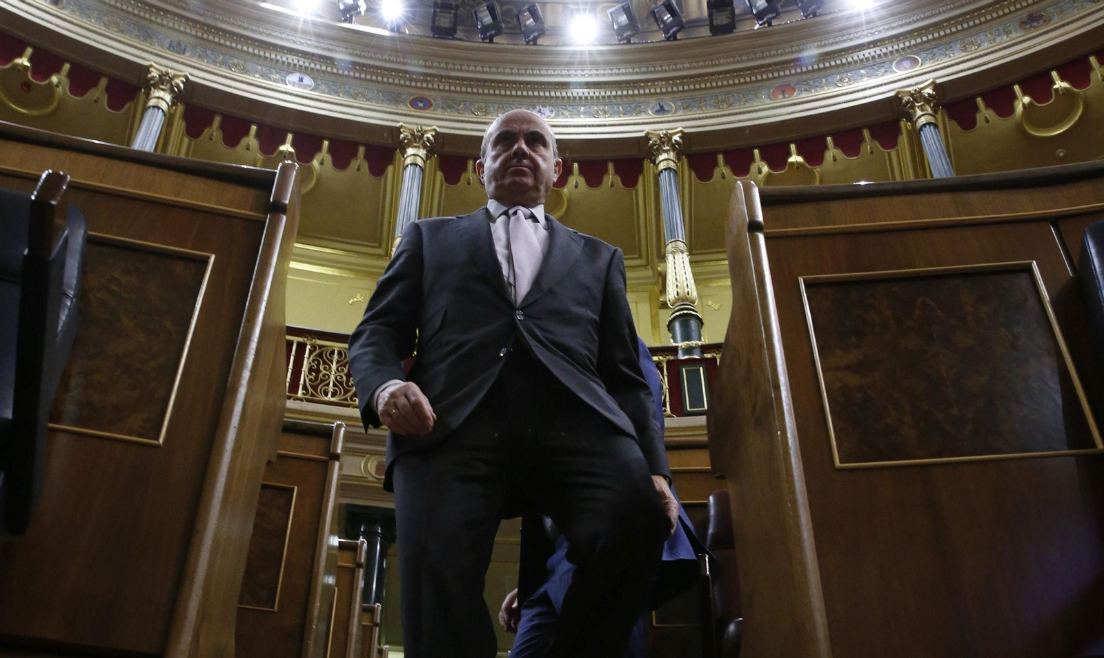 De Guindos, en el Congreso de los Diputados.