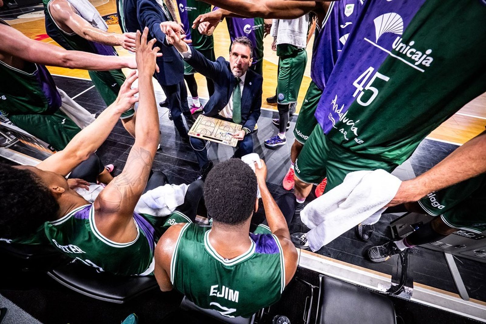 El Unicaja, en un tiempo muerto de BCL