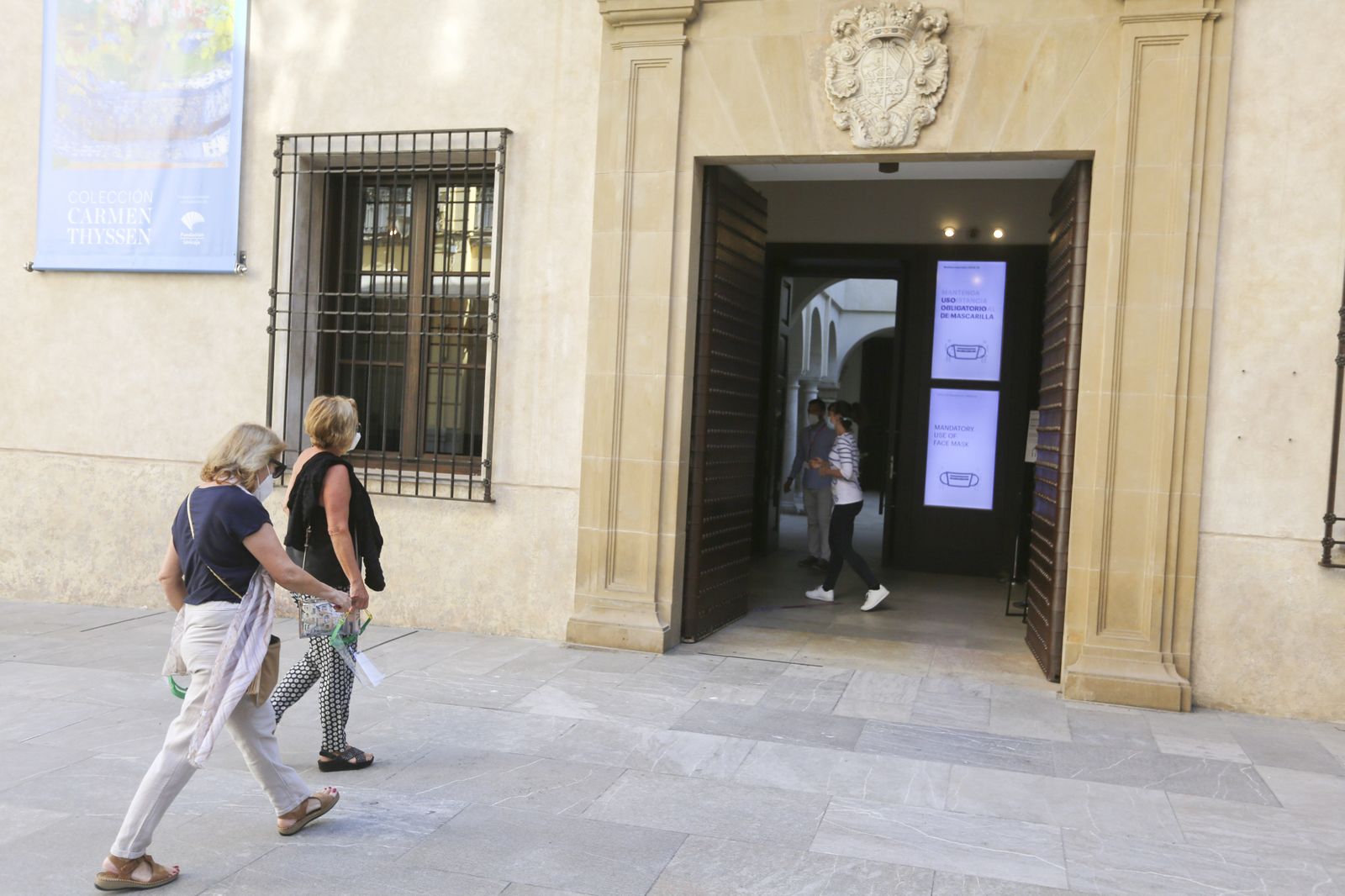 Las fotos del (tímido) reencuentro con los museos en Málaga