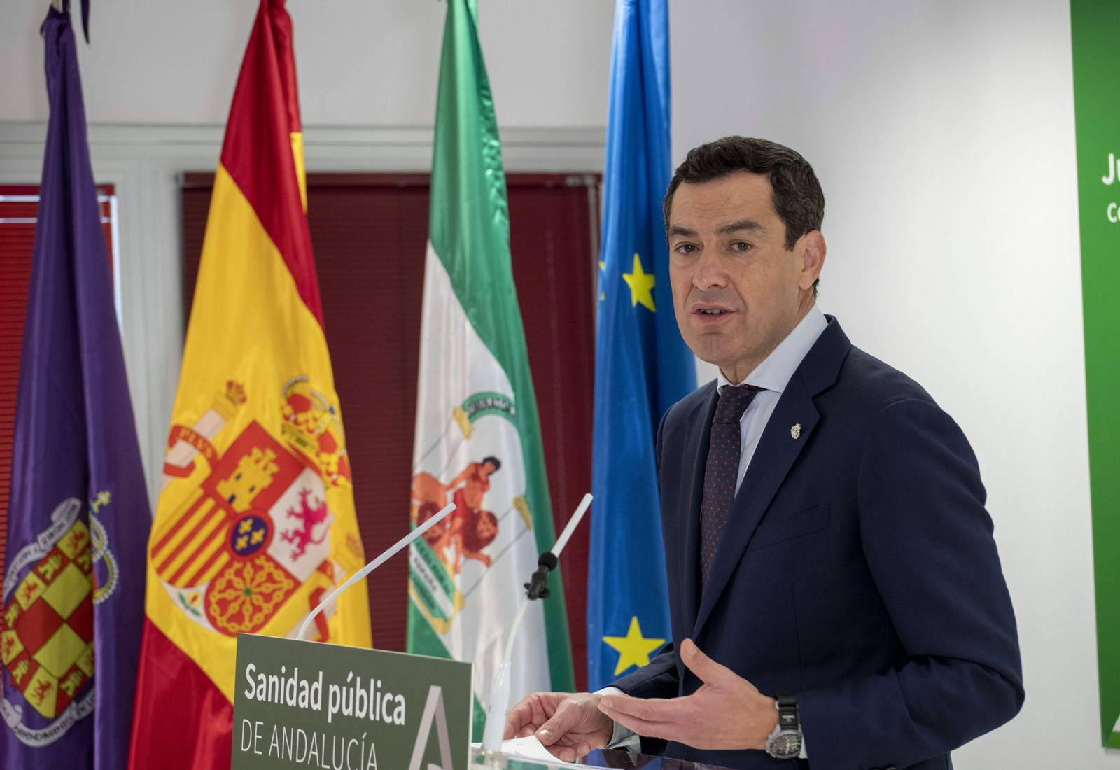 Juan Manuel Moreno, presidente de la Junta de Andalucía.