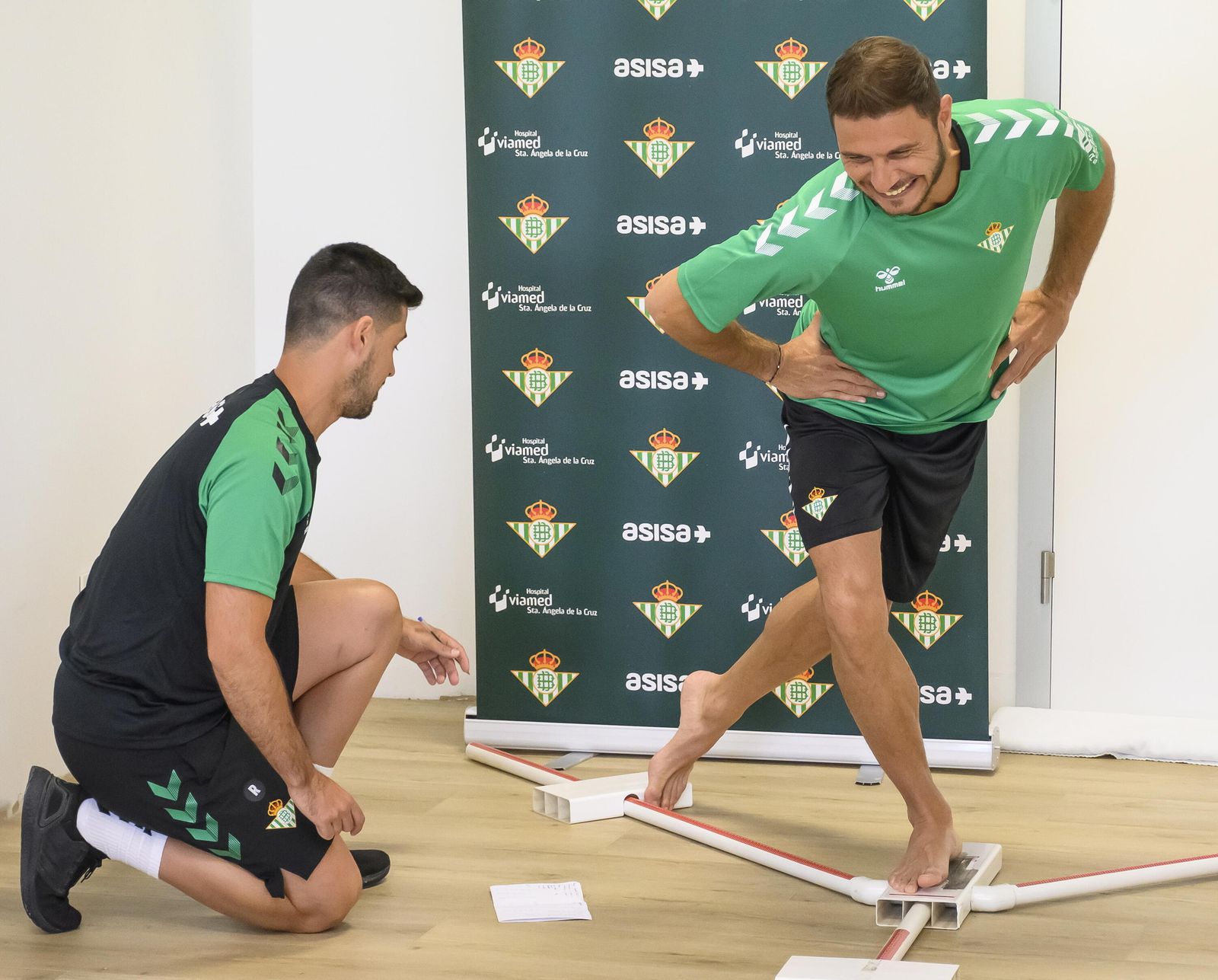 Joaquín, en el reconocimiento médico de la plantilla del Betis antes de iniciar la concentración.