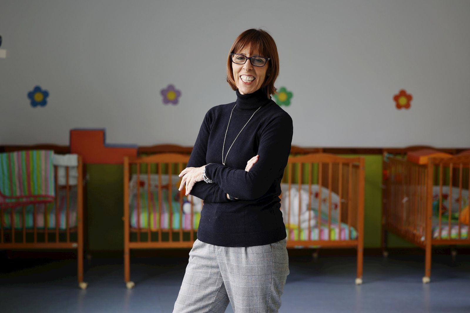 Carmen Portillo, fundadora y directora de Pekes, en una de las aulas de la escuela infantil.