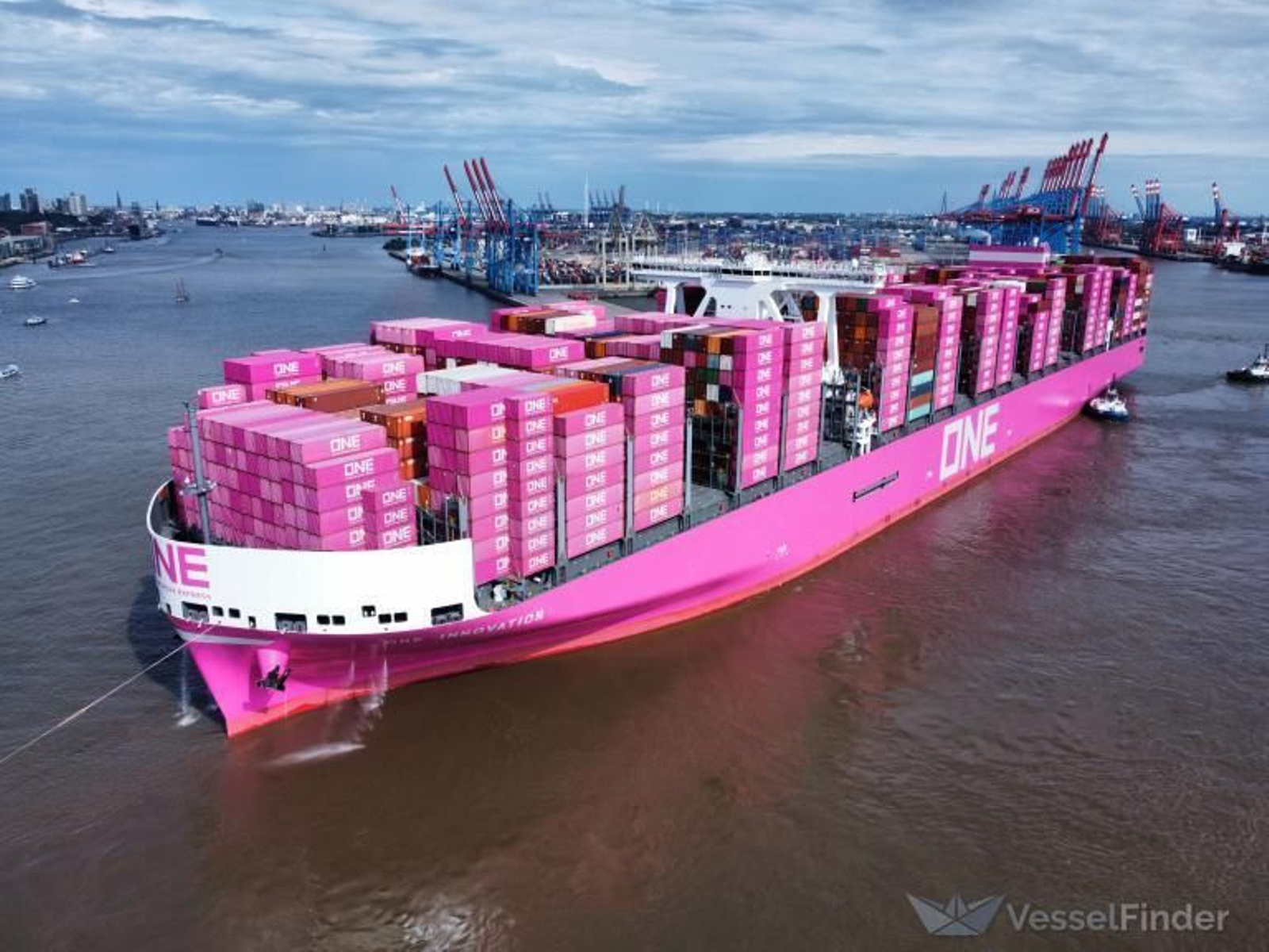 El gigante portacontenedores 'ONE Innovation'.