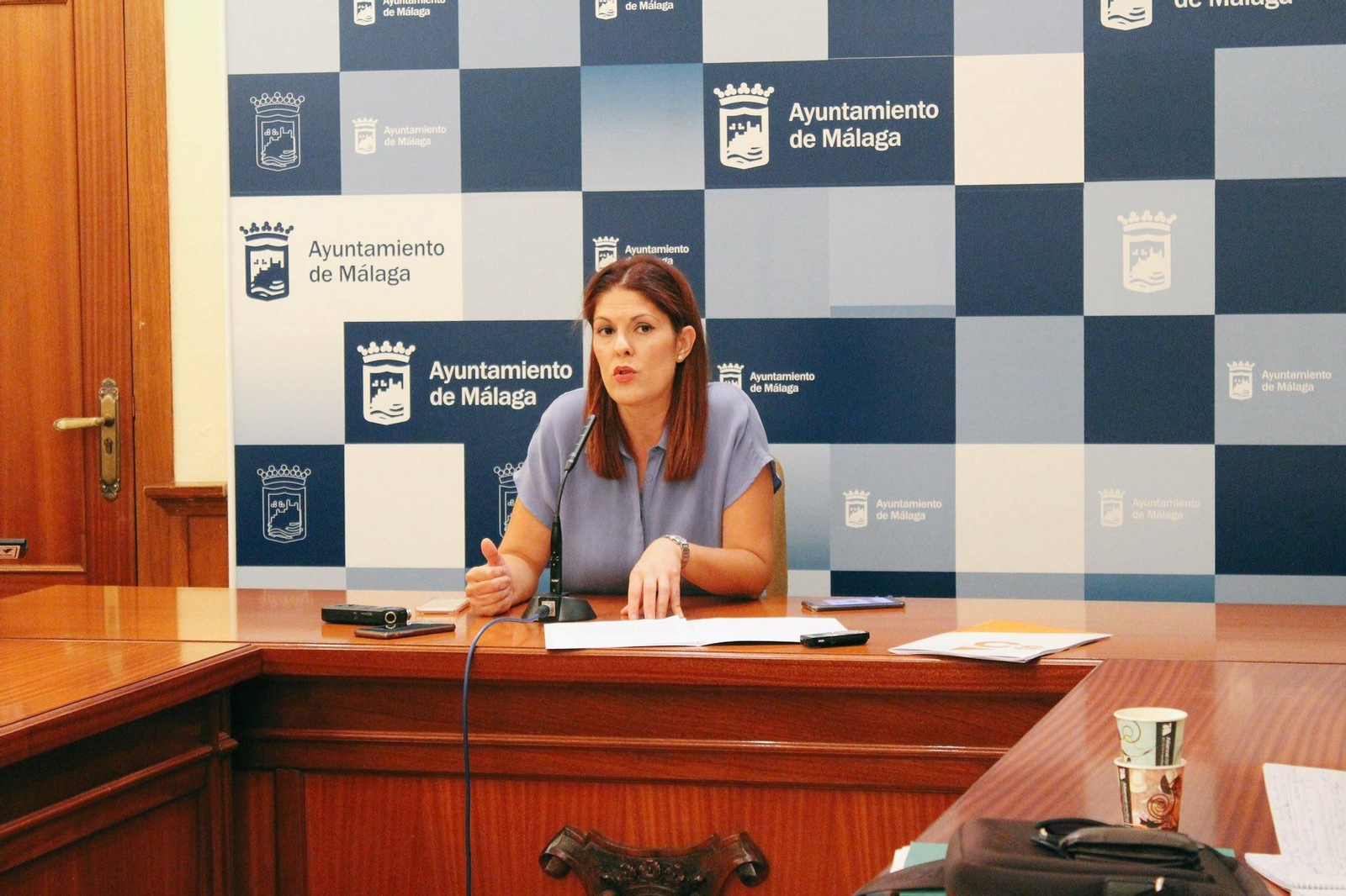 Noelia Losada, esta mañana.