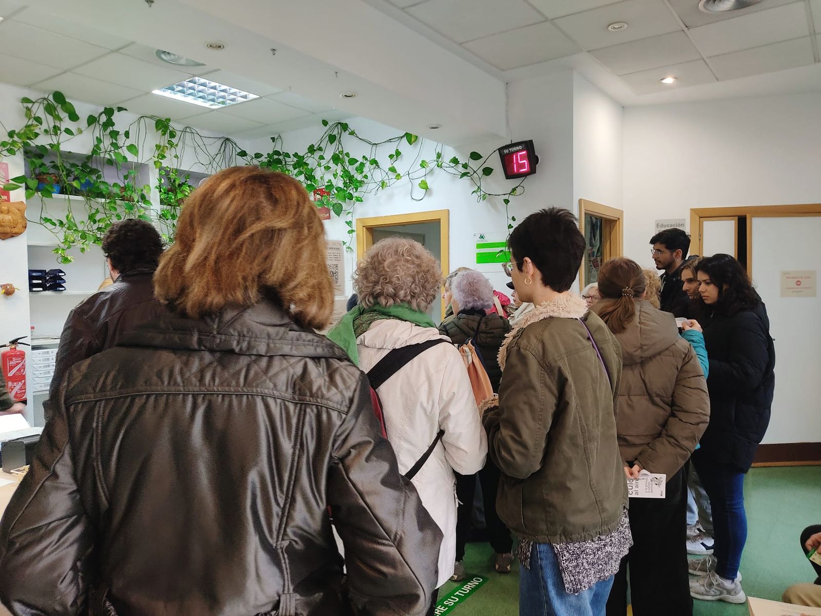 Un momento de la protesta.