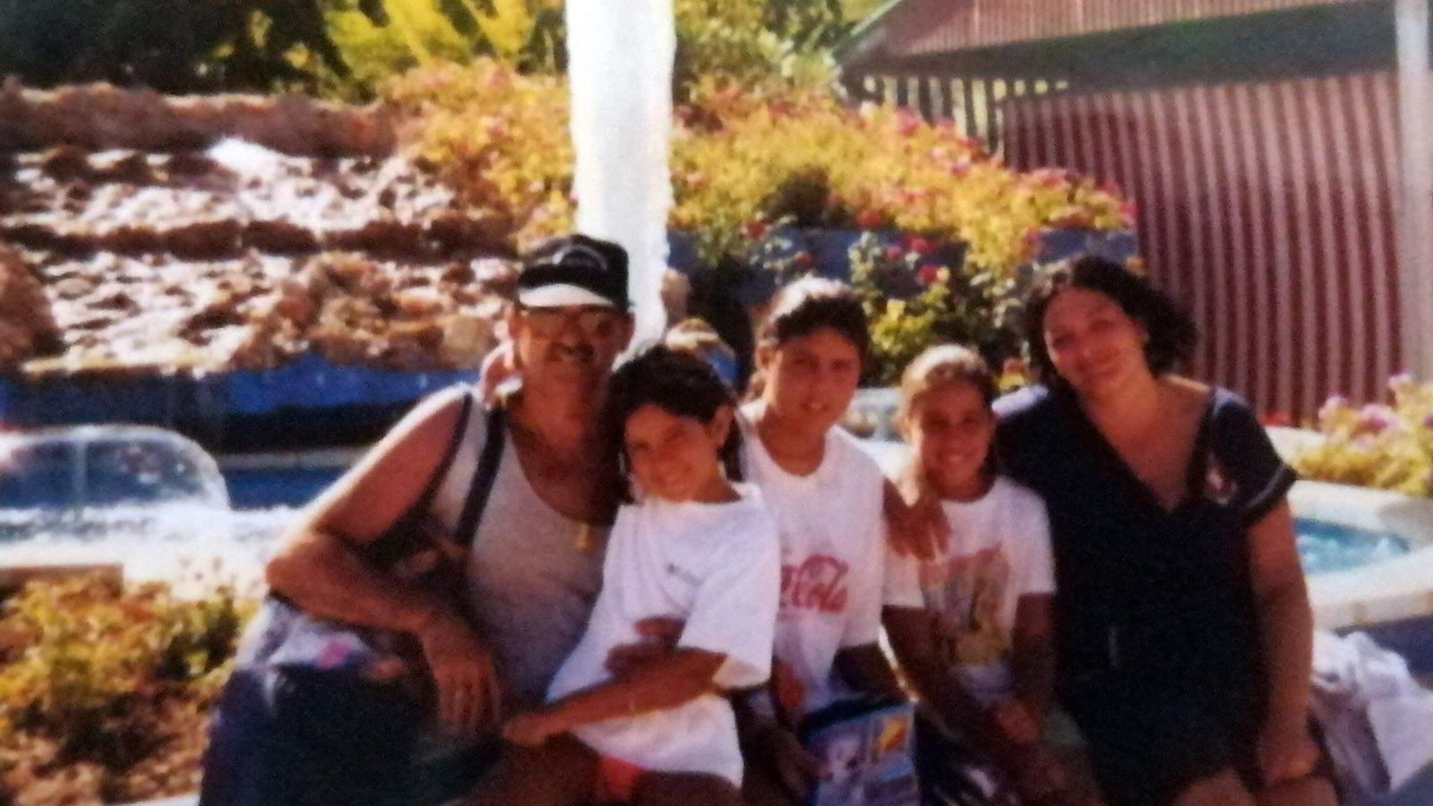 Fernando Boy junto a su familia