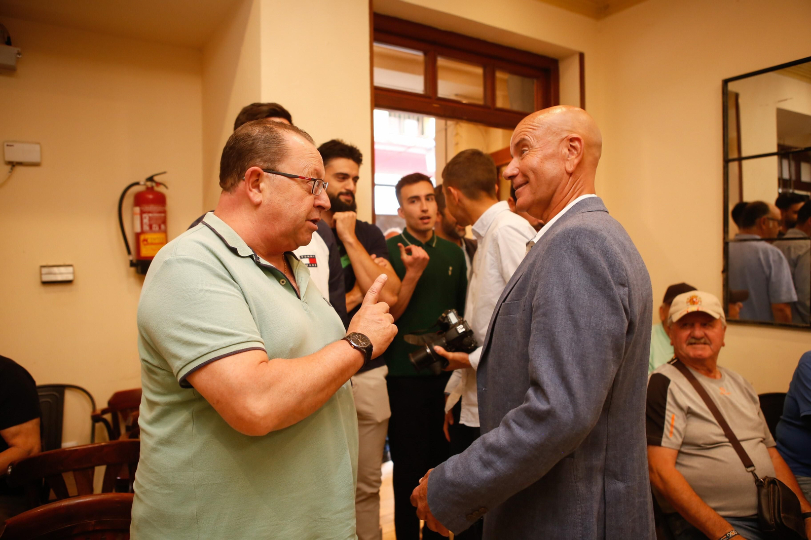 Las fotos de la presentación de Mario Galán y Miguel Rivera en la Balona