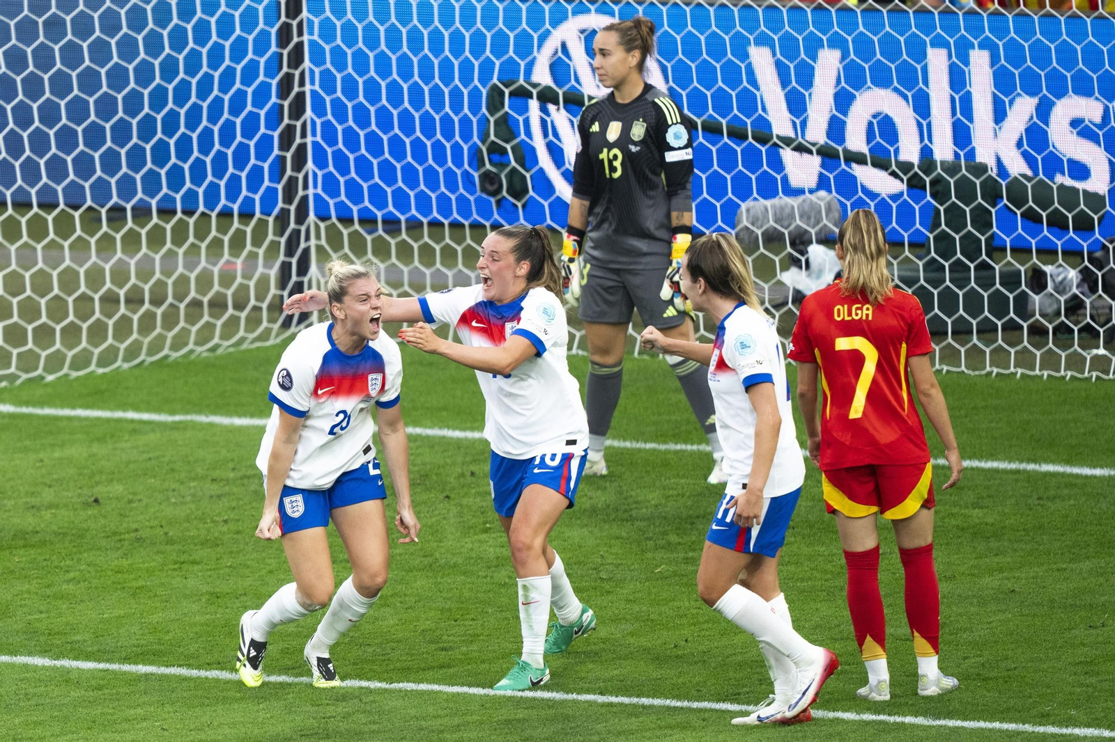 Las mejores imágenes de la final España - Inglaterra de la Eurocopa femenina