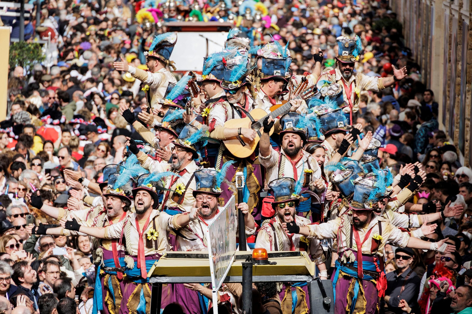 El carrusel de coros del domingo de Carnaval de Cádiz en 2023.
