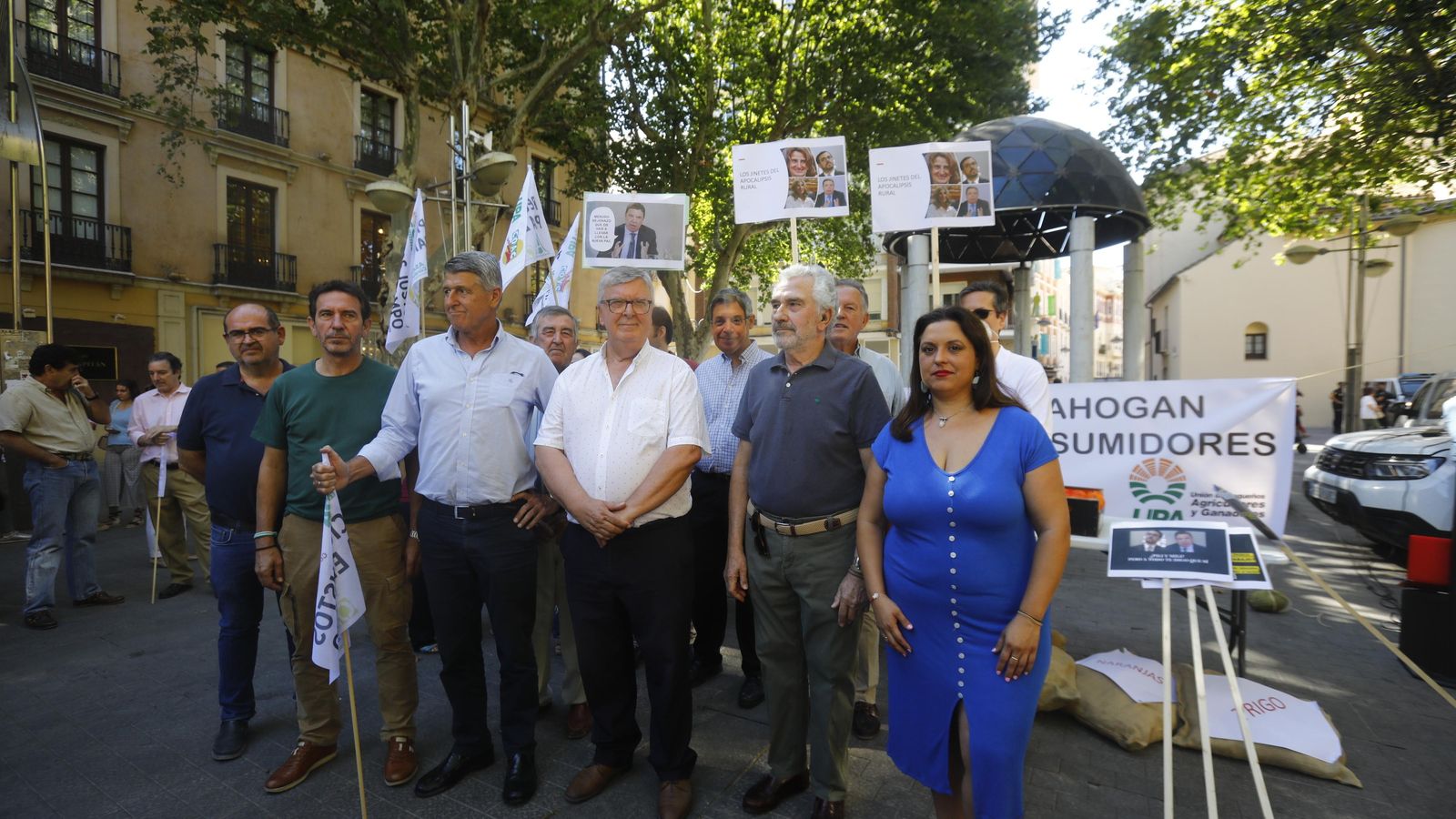 Representantes de las organizaciones agrarias.