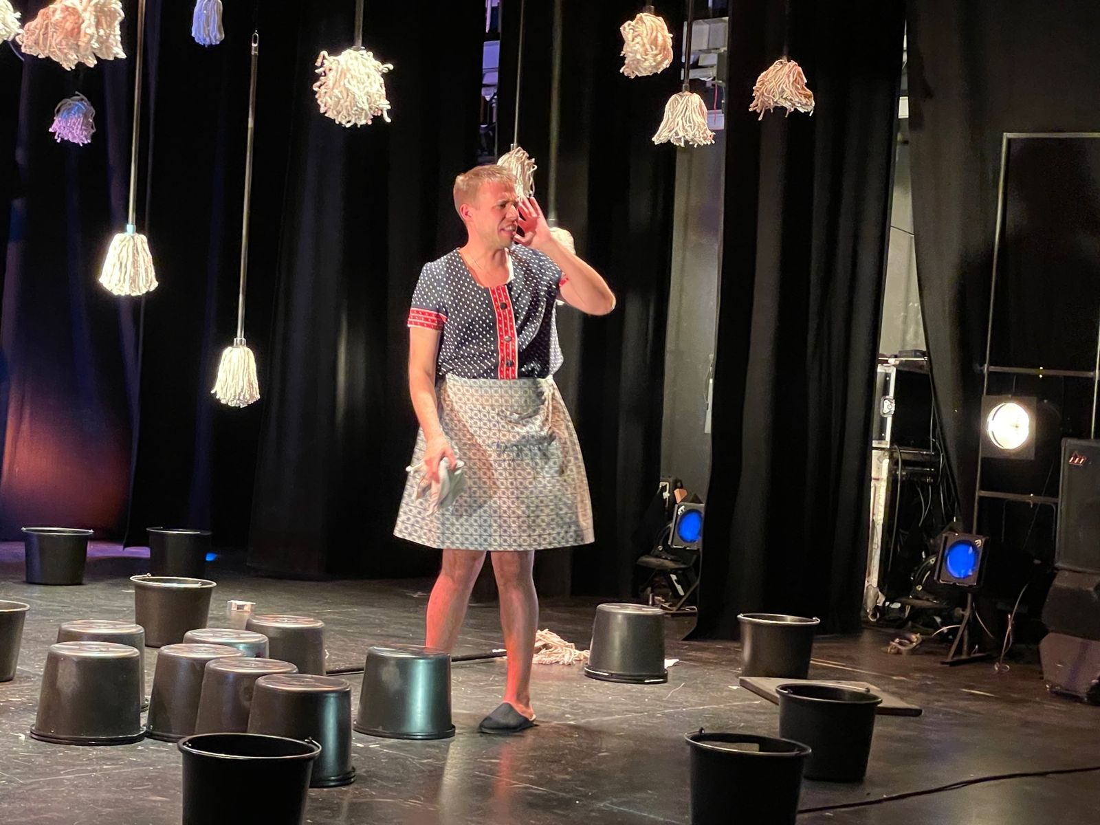 Selu Nieto en la obra.