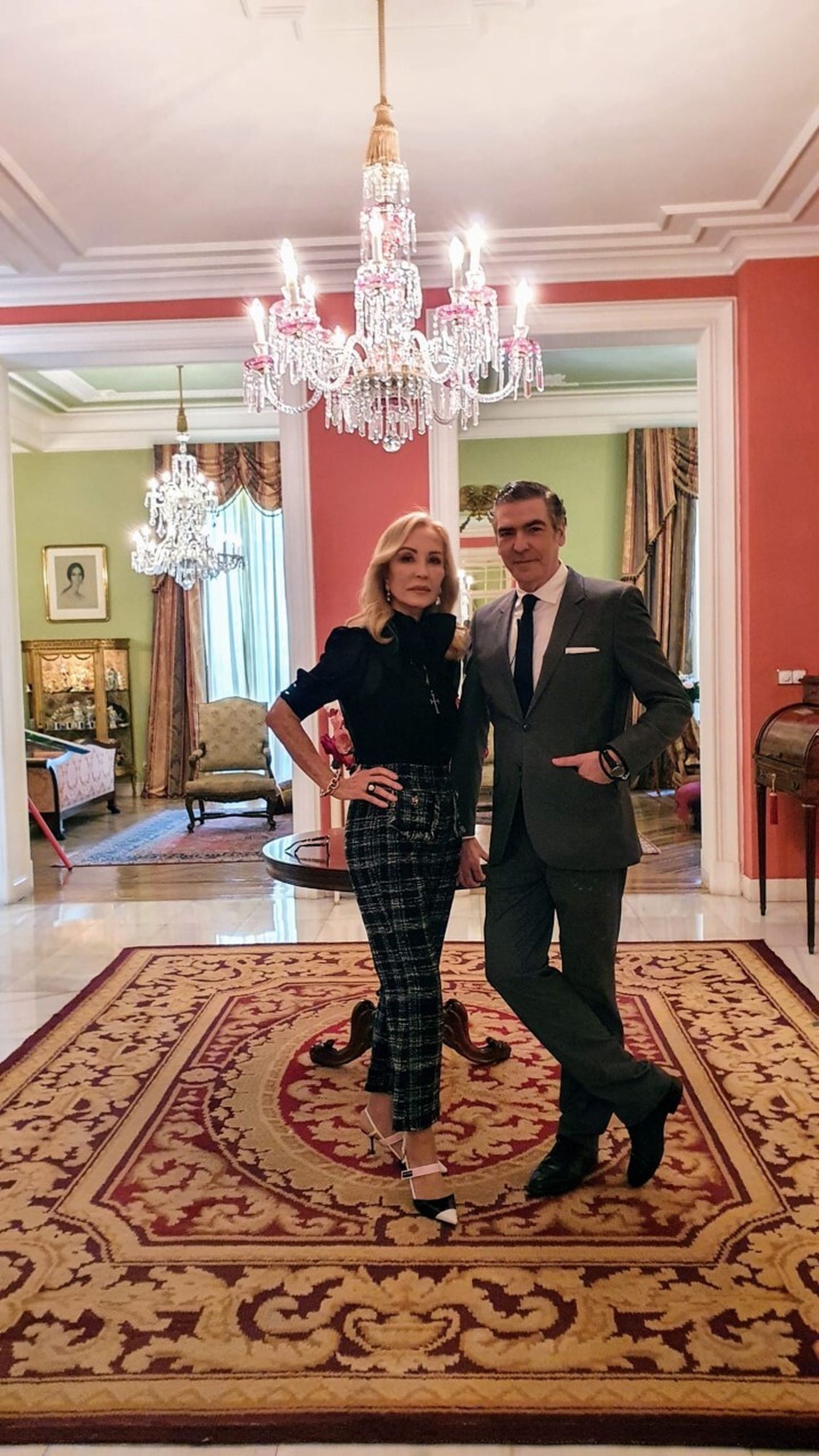 Carmen Lomana y Esteban Mercer